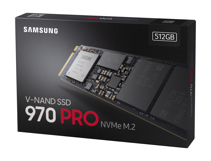 512GB Samsung 970 Pro M.2 2280 PCIe 3.0 V-NAND MLC Internal Solid