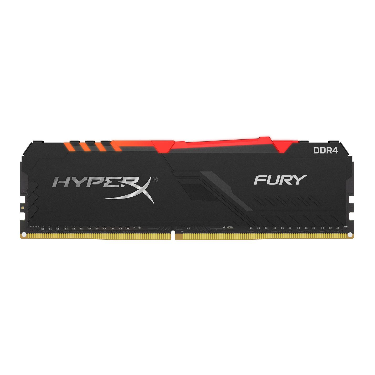 メモリー DDR4 3200MHz 16GBx2 HyperX FURY RGB CL16 16GB Kingston HyperX Fury RGB 2666MHz PC4-21300 CL16 1.2V Memory