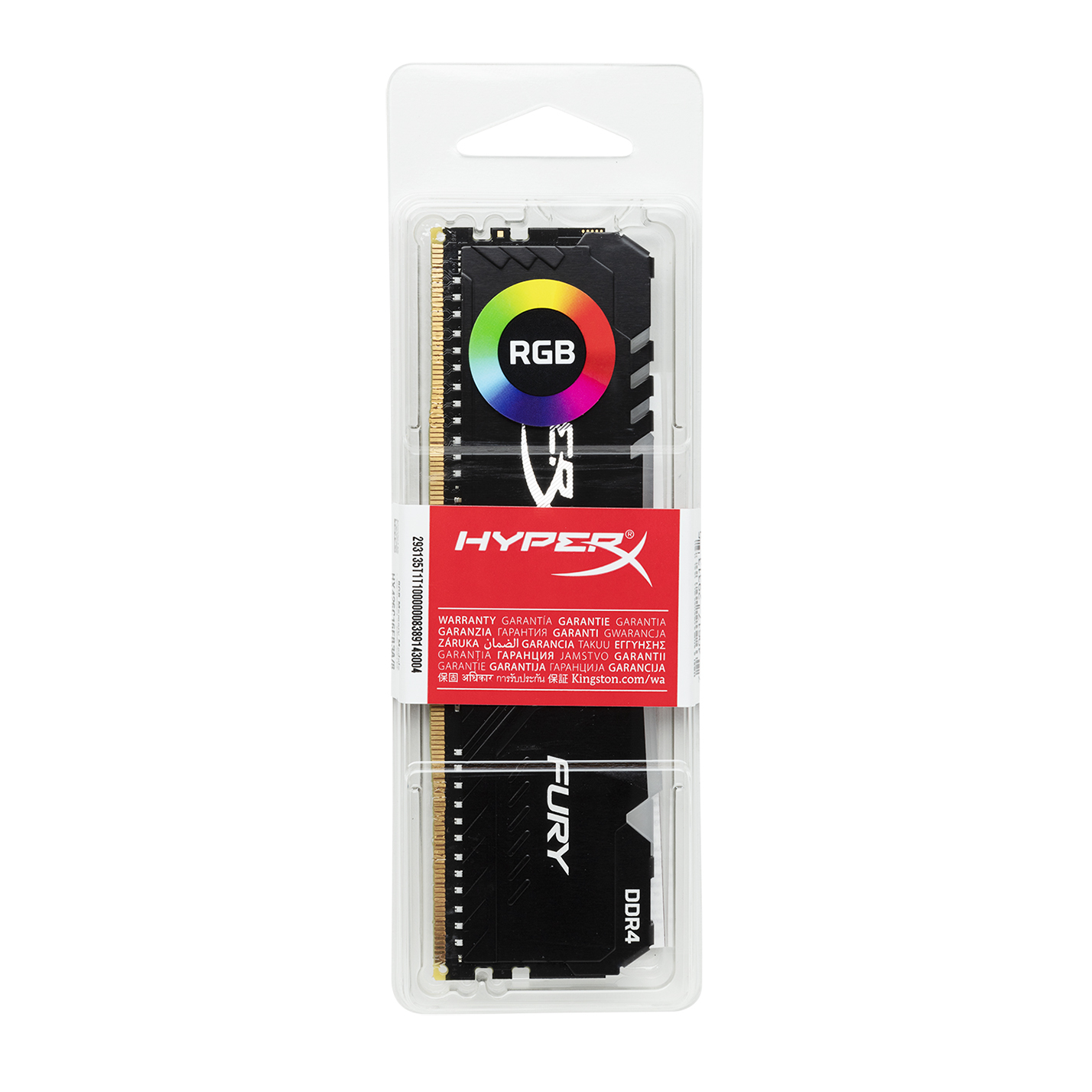16GB Kingston HyperX Fury RGB DDR4 3000MHz PC4-24000 CL15 1.35V