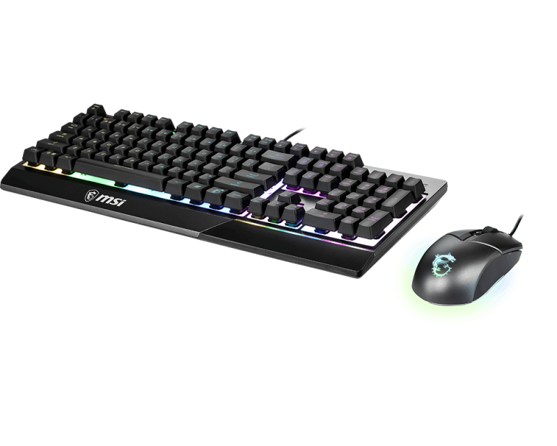 MSI Vigor GK30 Combo USB QWERTY Black Keyboard - US English Layout