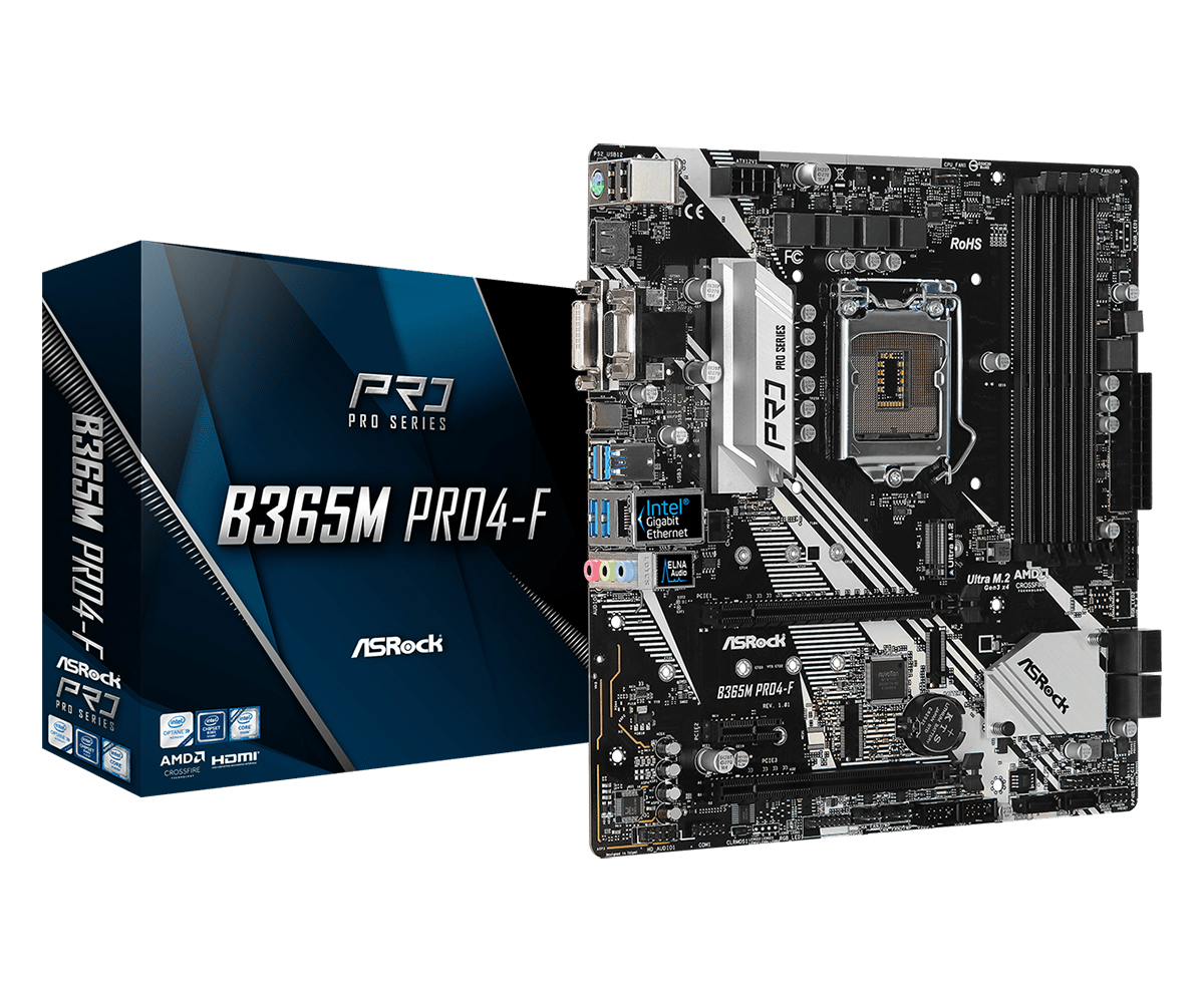 Asrock B365M PRO4-F LGA 1151 Intel B365 Micro ATX DDR4-SDRAM