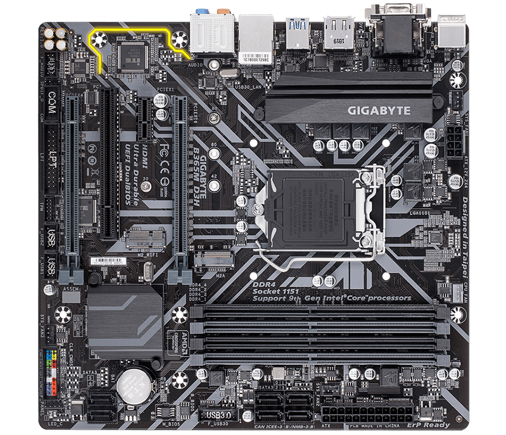Motherboard B365m Aorus Elite Driver Gigabyte B365M D3H Intel B365