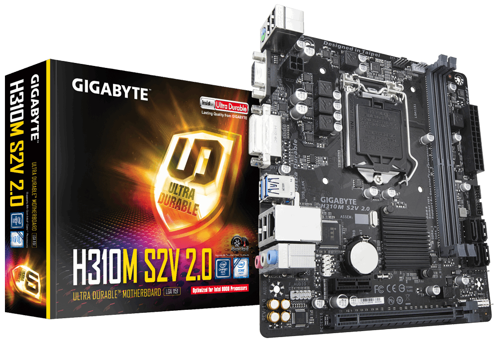 Gigabyte H310M S2V LGA 1151 Intel H310 Micro ATX DDR4-SDRAM