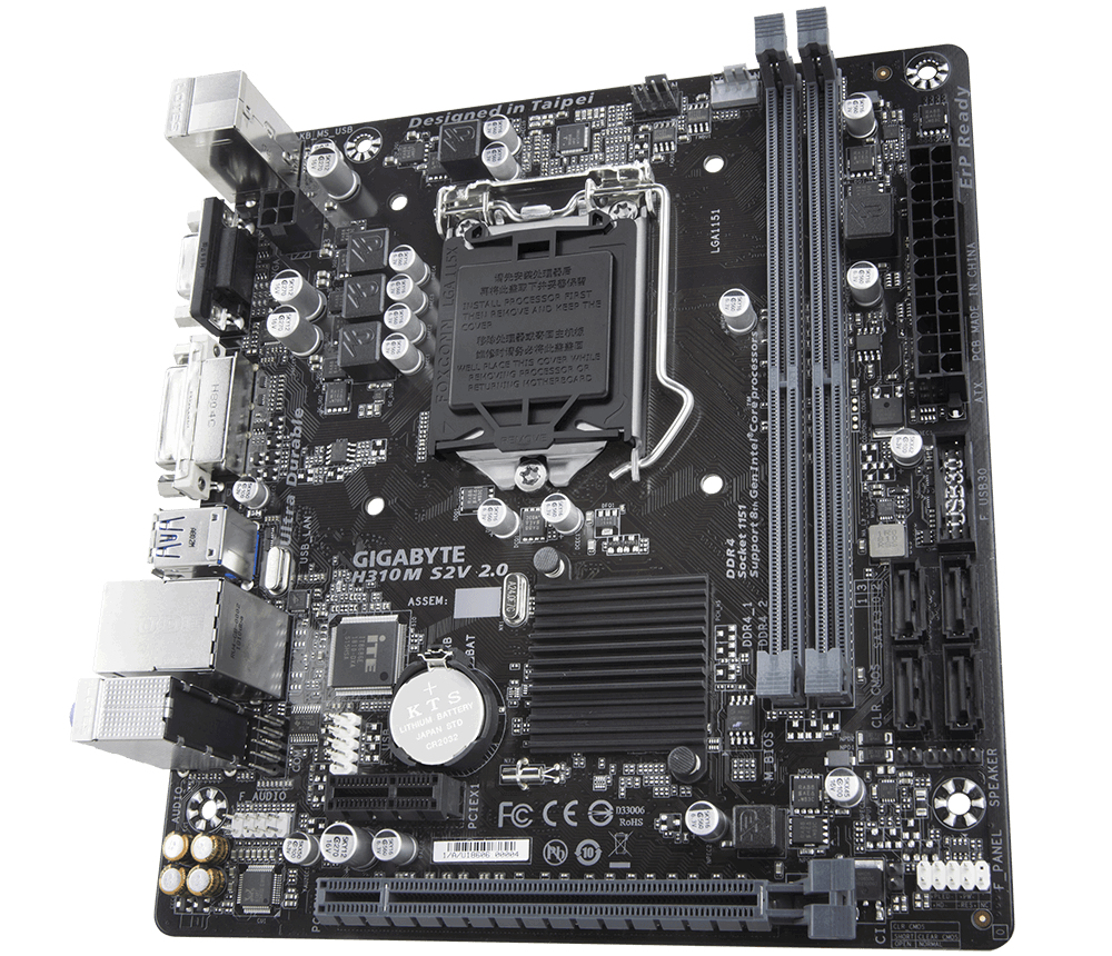 Gigabyte H310M S2V LGA 1151 Intel H310 Micro ATX DDR4-SDRAM