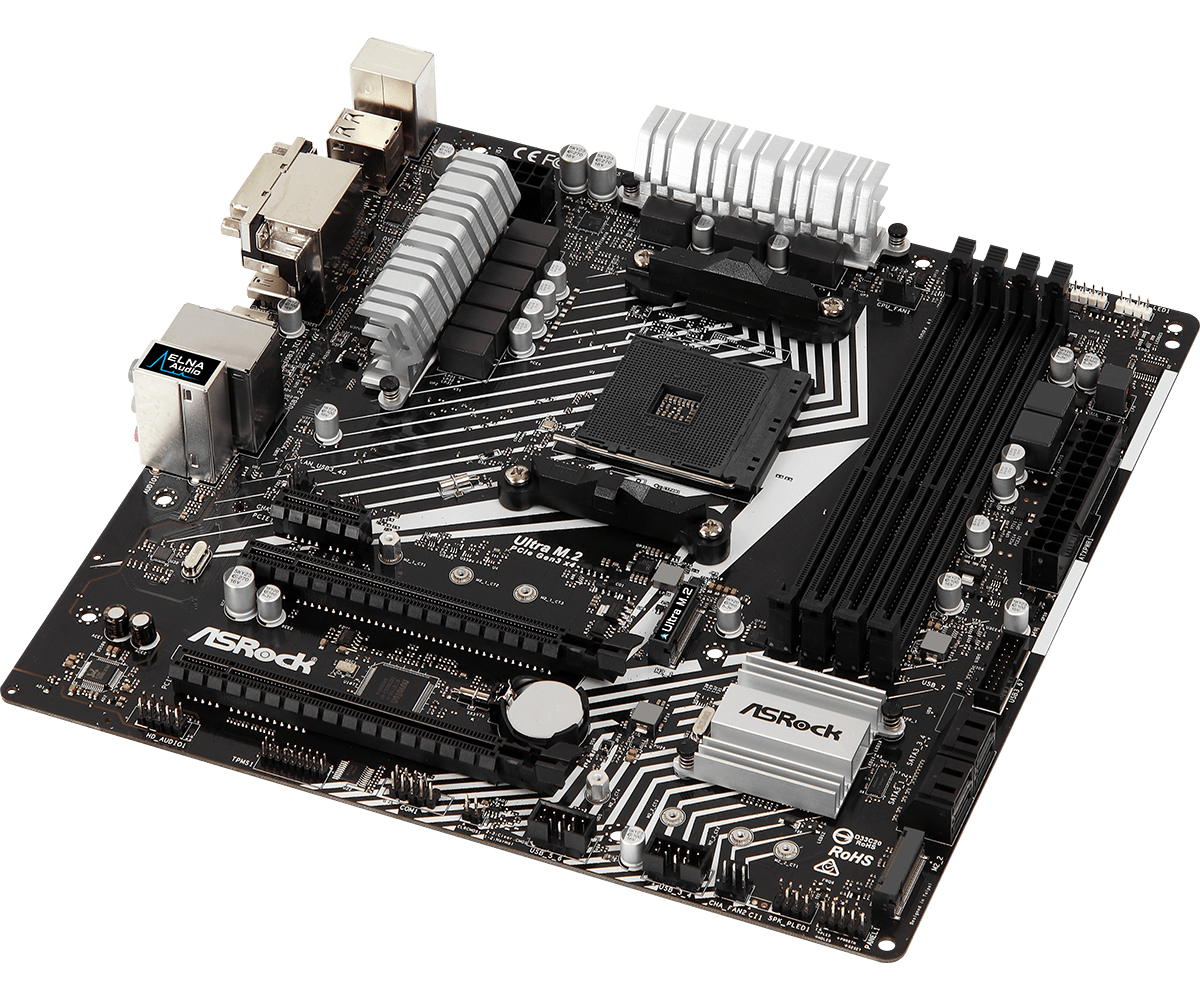 Asrock A320M Pro4 R2.0 AM4 AMD Promontory A320 Micro ATX DDR4SDRAM