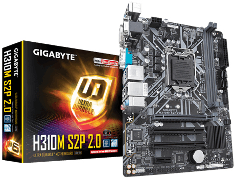 Gigabyte S2P Intel H310 LGA 1151 Micro ATX DDR4-SDRAM Motherboard