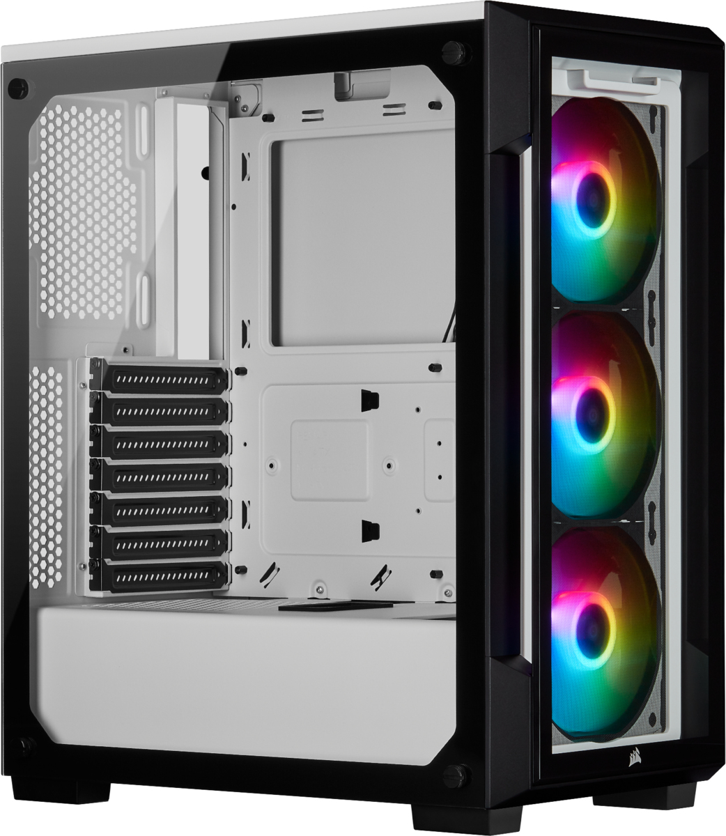 Corsair iCUE 220T RGB Midi Tower - White