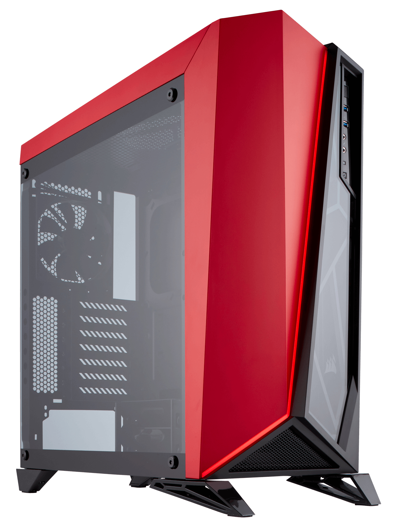 Fange fællesskab Ulejlighed Corsair Carbide Spec Omega Midi Computer Tower - Black,Red