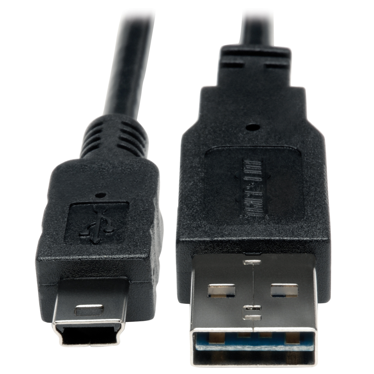 Pack of 5 Cable Assy; USB A Male-USB B Male; 0.5 m 
