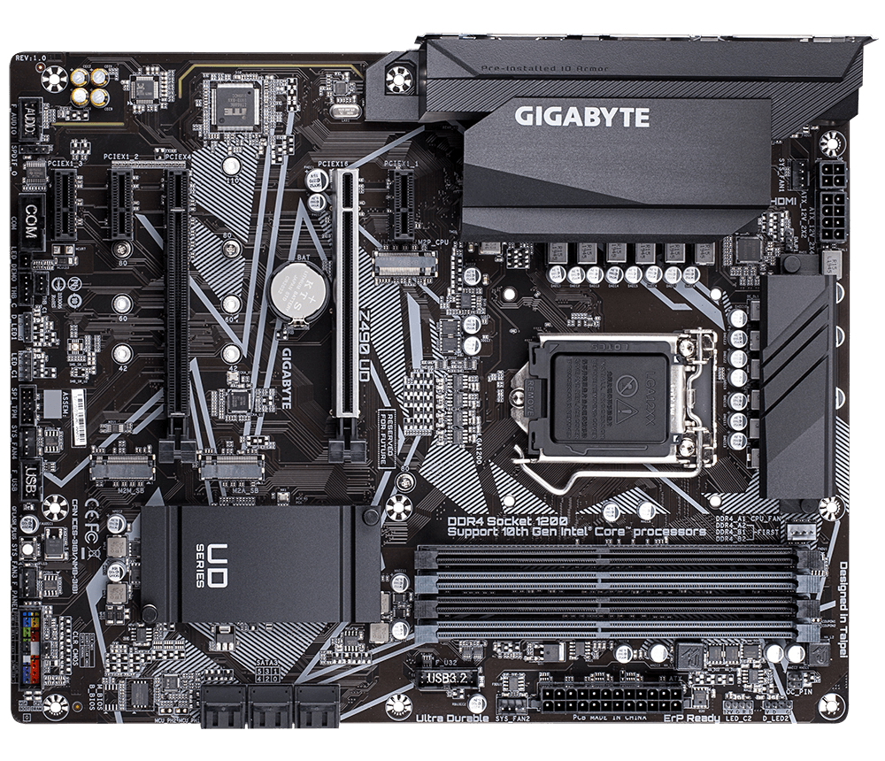 Gigabyte Intel Z490 LGA 1200 ATX DDR4-SDRAM Motherboard