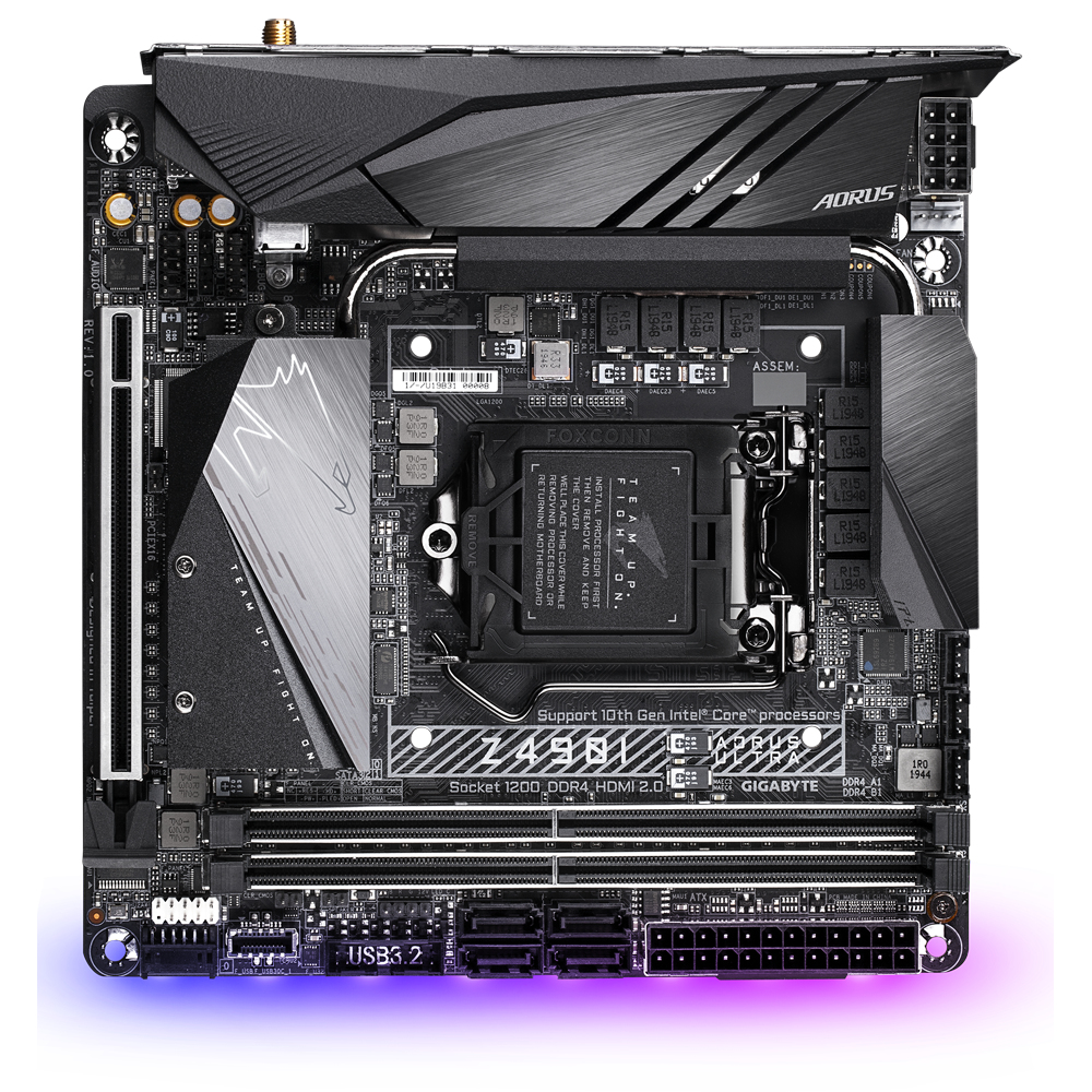 Gigabyte Intel Z490I AORUS ULTRA LGA 1200 DDR4-SDRAM Mini ITX
