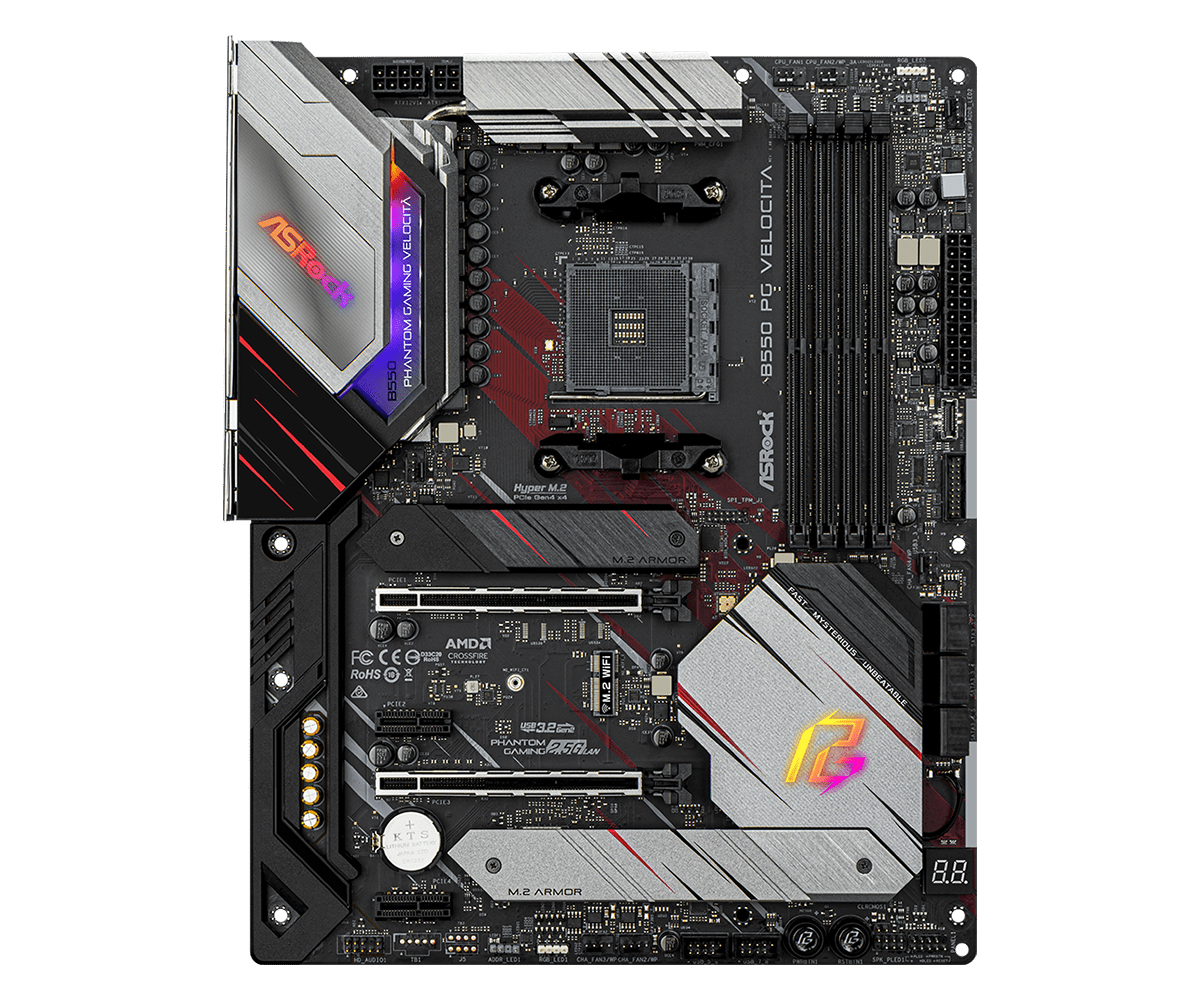Asrock Phantom Gaming Velocita AMD B550 ATX DDR4-SDRAM RGB