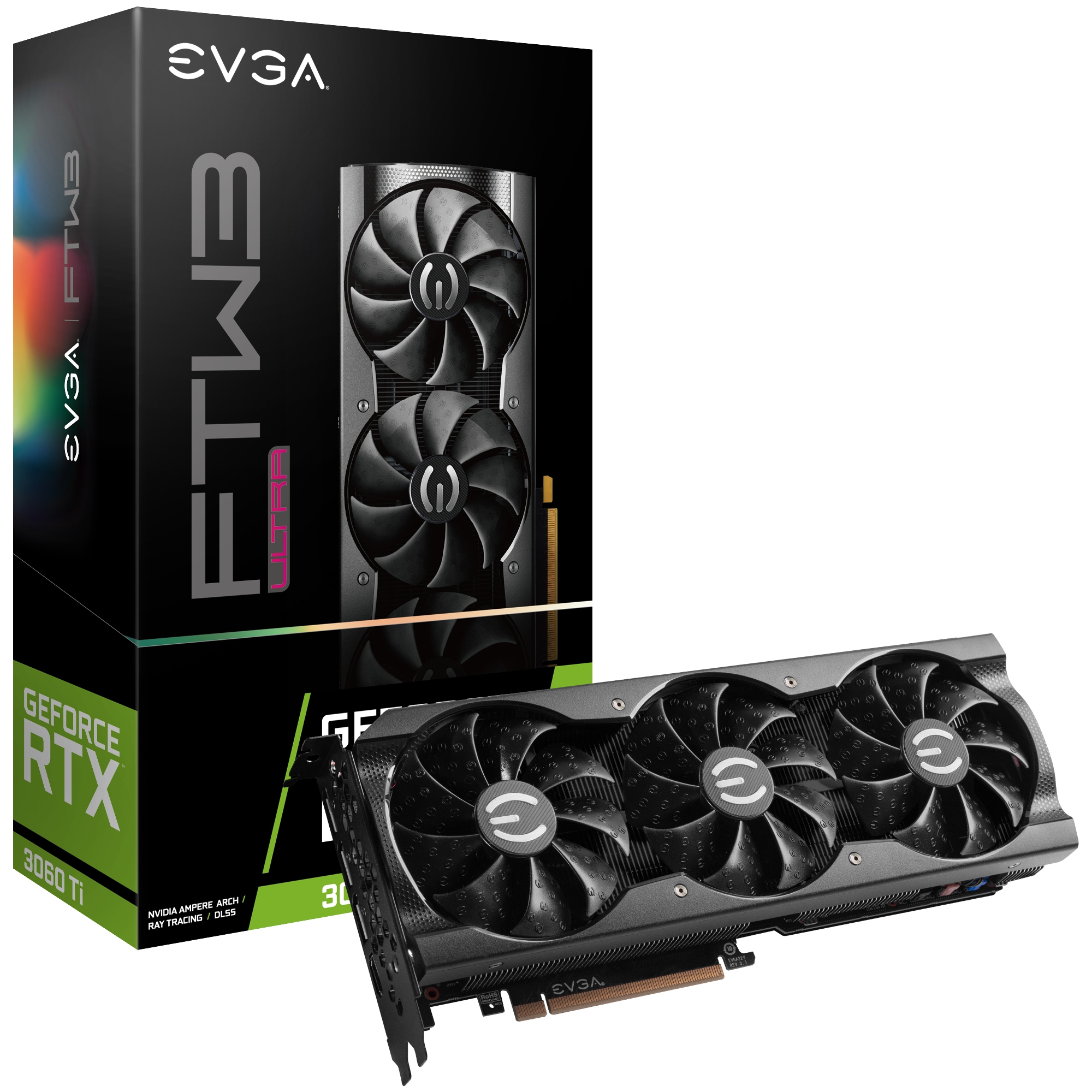 EVGA GeForce RTX 3060 Ti FTW3 Ultra Gaming NVIDIA 8GB GDDR6 