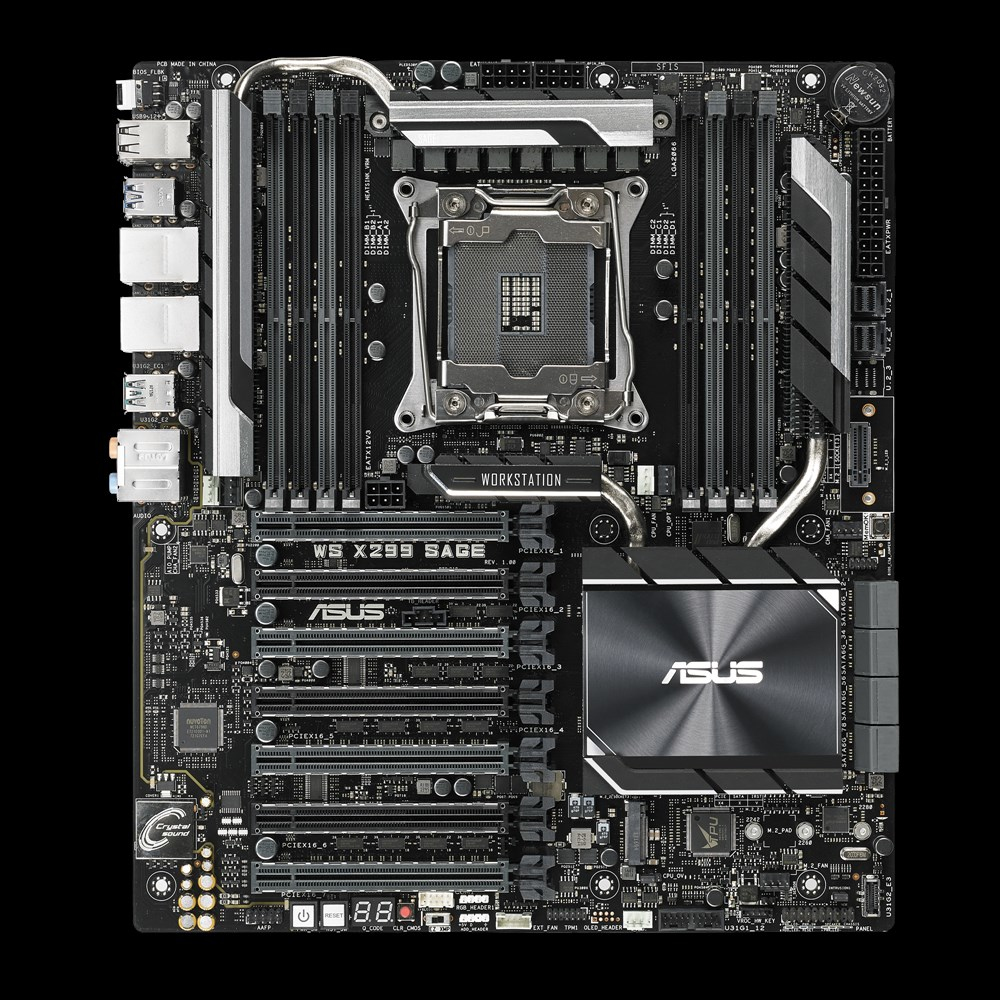 ASUS WS SAGE S2066 Intel X299 LGA 2066 Socket R4 SSI CEB DDR4