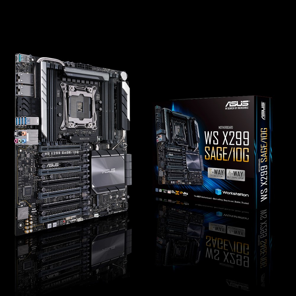 ASUS WS Sage Intel X299 LGA 2066 CEB DDR4-SDRAM Motherboard