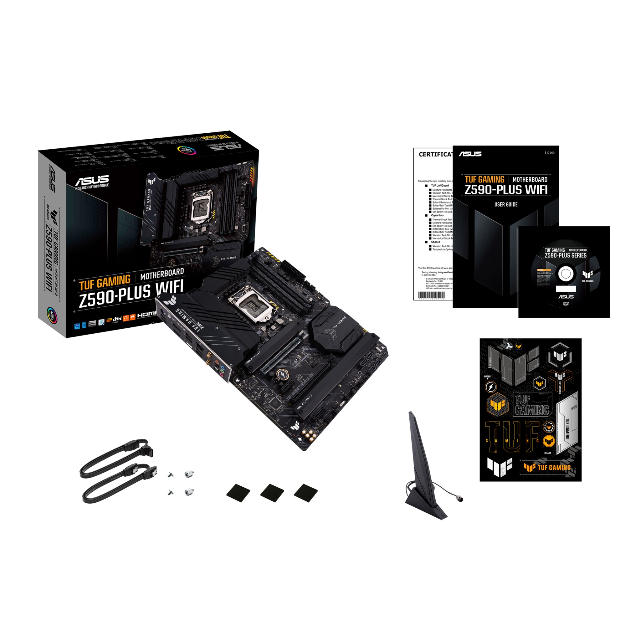 ASUS TUF GAMING Z590-PLUS WIFI Intel Z590 LGA 1200 ATX DDR4