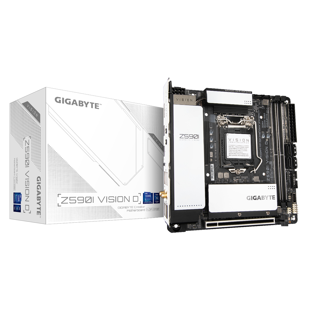 Gigabyte Z590I VISION D Intel Z590 Express LGA 1200 Mini ITX DDR4
