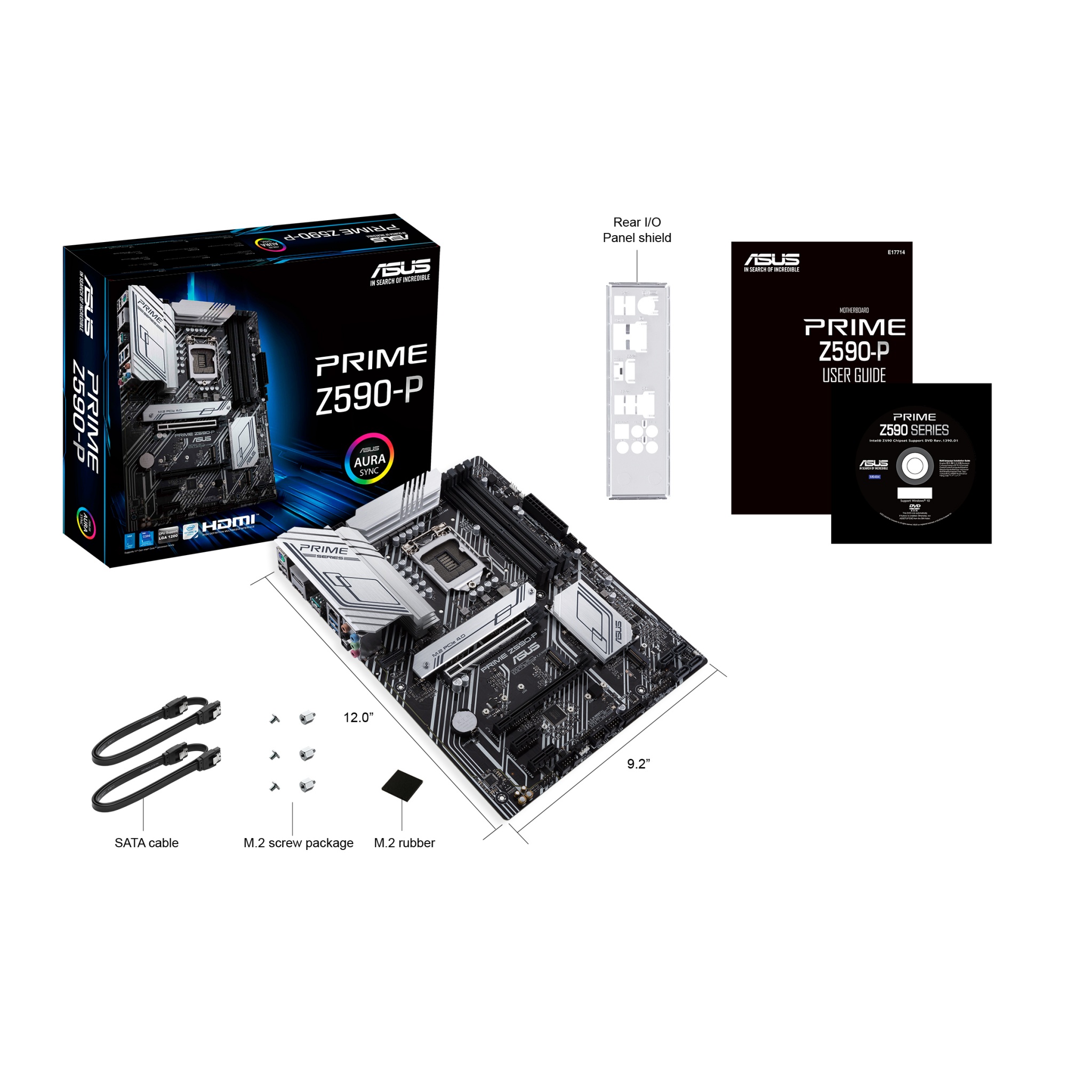 ASUS PRIME Z590-P Intel Z590 LGA 1200 ATX DDR4-SDRAM Motherboard