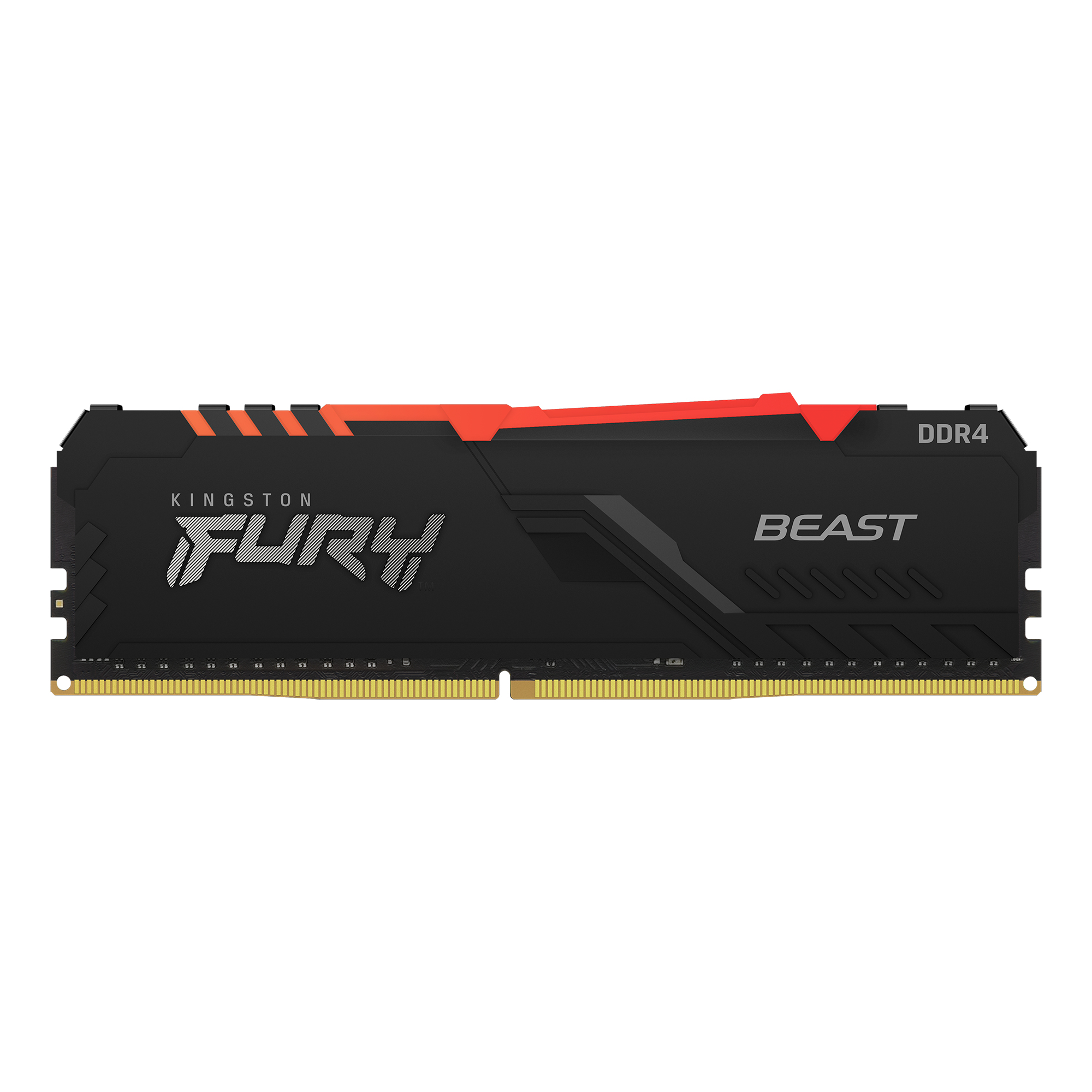 Kingston FURY BEAST DDR4 メモリ-16gb-3600 16GB Kingston FURY Beast RGB 3600MHz DDR4 Memory Module (1 x 16GB)
