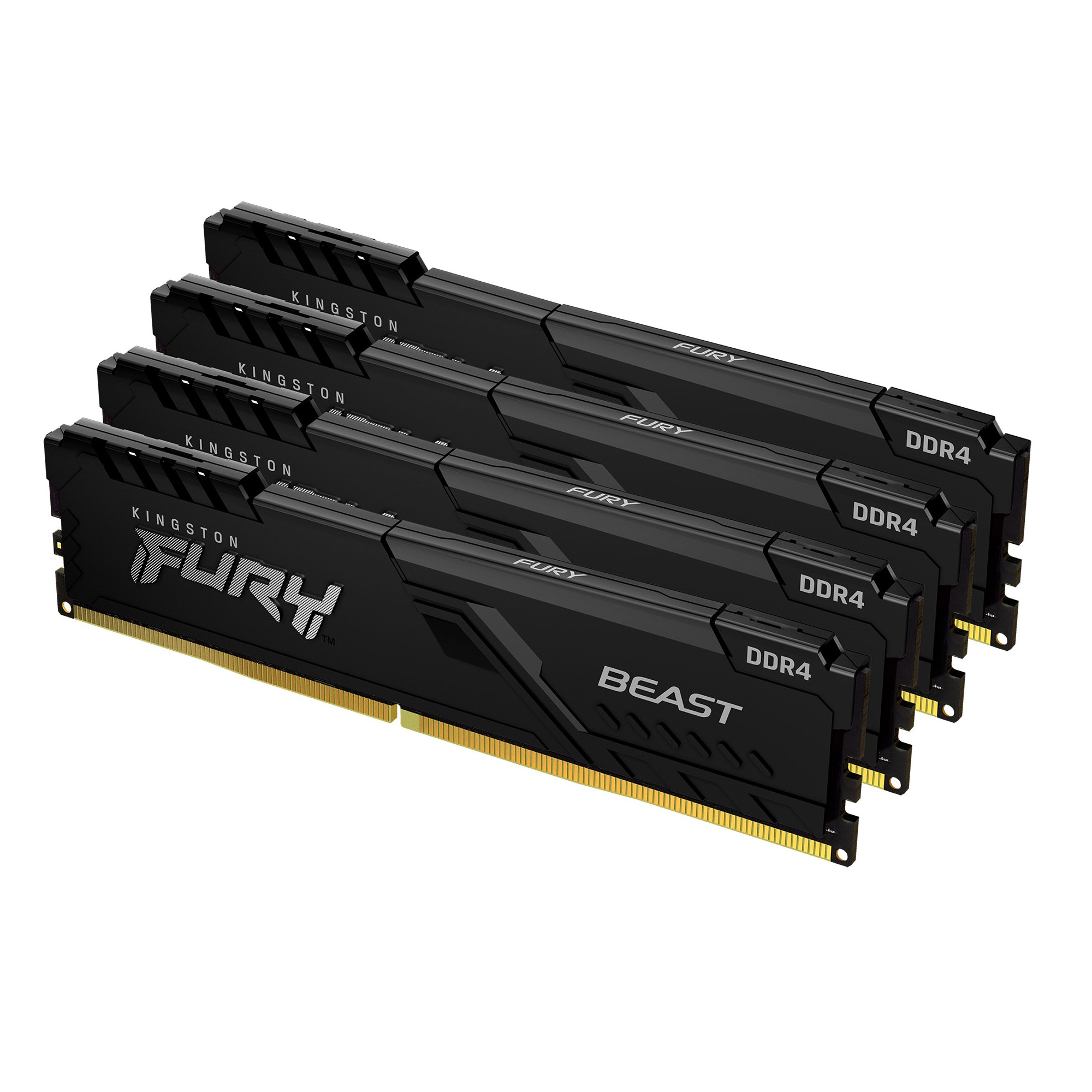 32GB Kingston FURY Beast 3200MHz DDR4 Quad Memory Kit (4 x 8GB)
