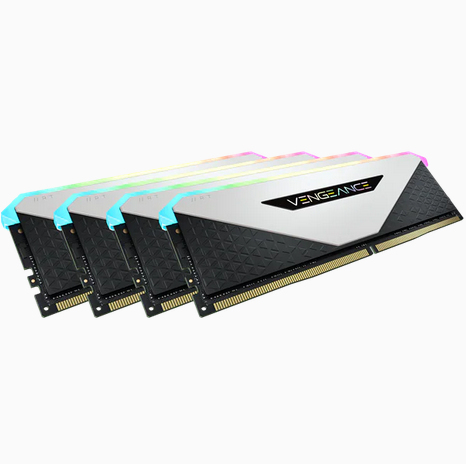 32GB Corsair Vengeance 3600MHz DDR4 Quad Memory Kit (4 x 8GB) - White
