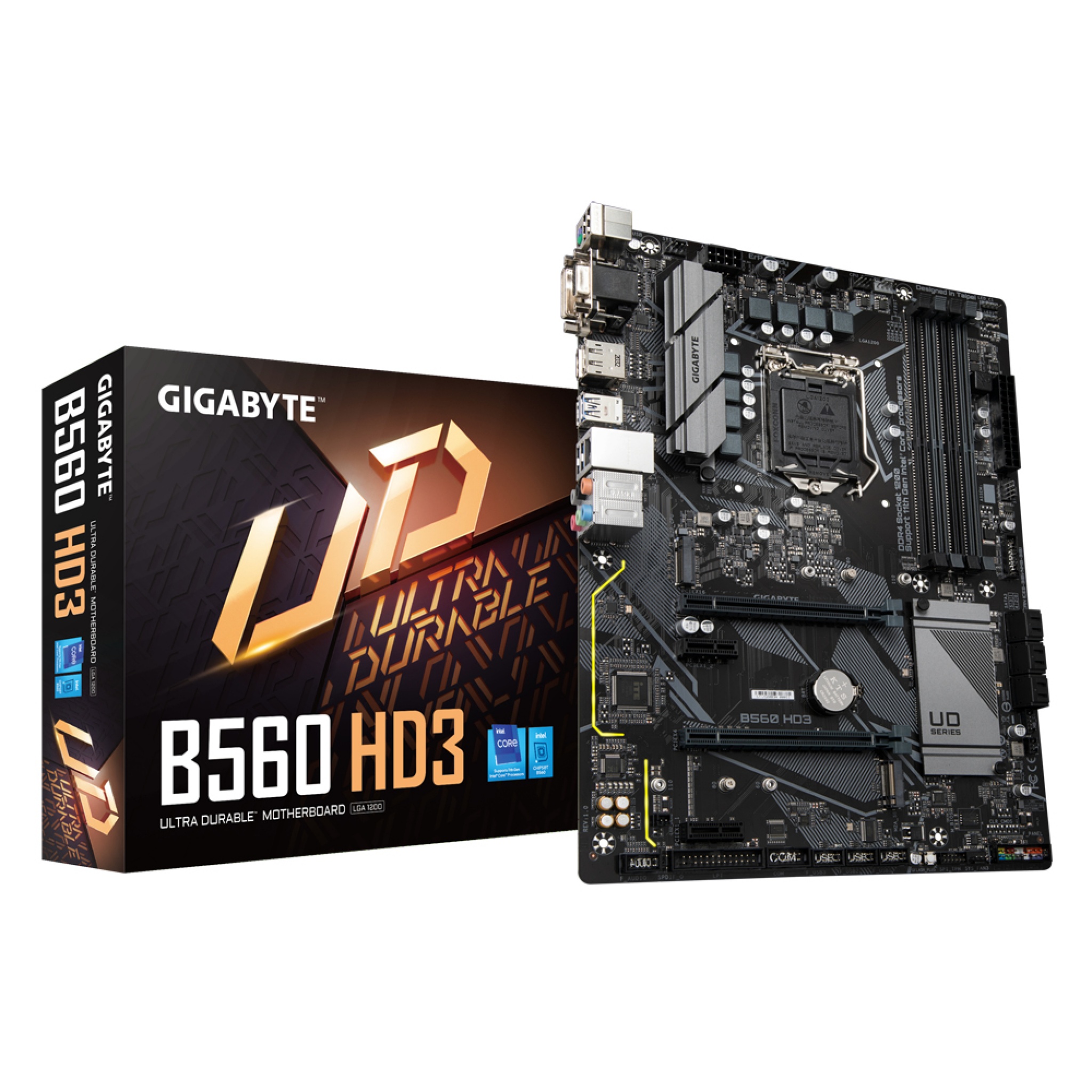 Gigabyte B560 HD3 Intel B560 Express LGA 1200 ATX DDR4-SDRAM