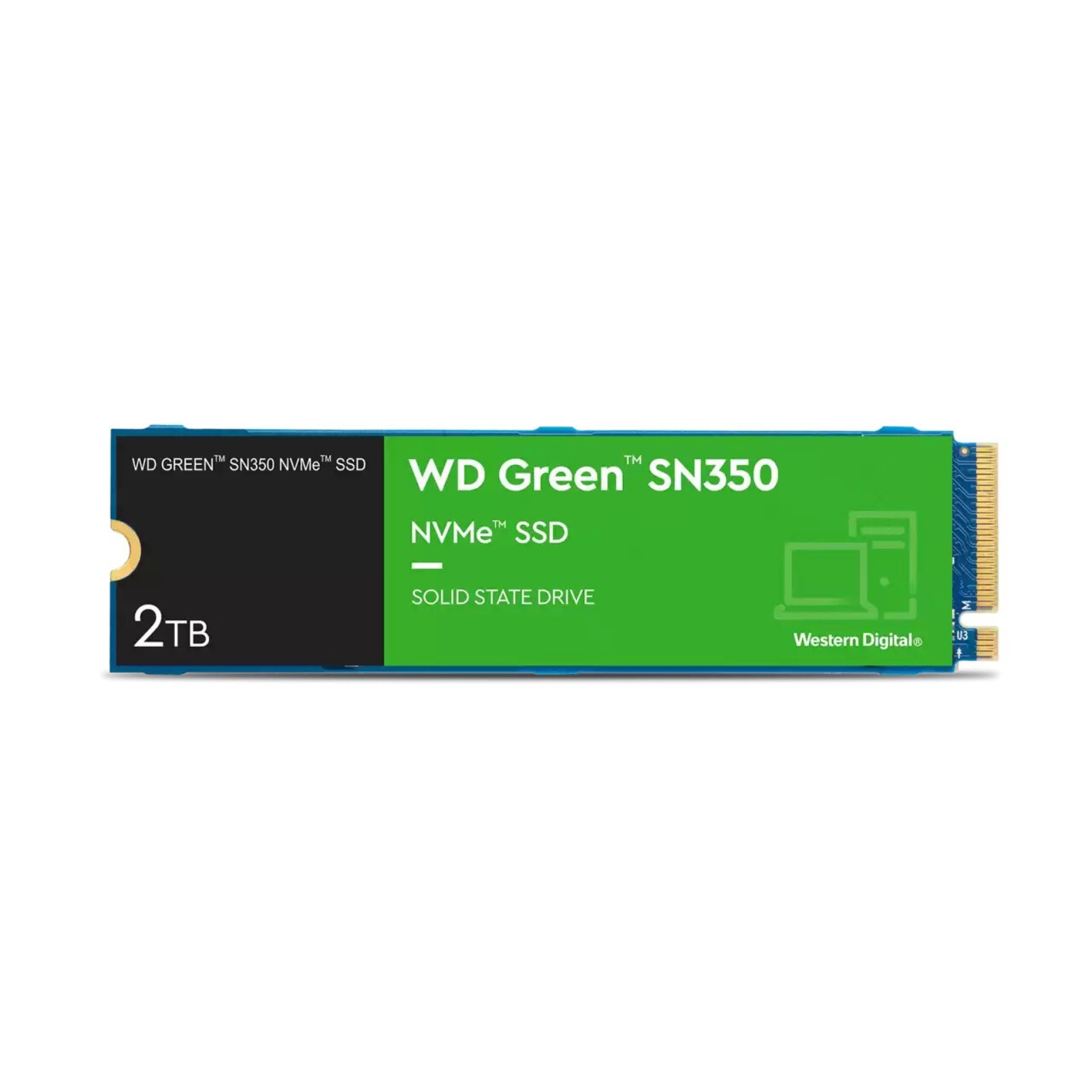 内蔵型SSD WD Green SN350 M.2 NVMe SSD 2TB 2TB Western Digital M.2 PCI Express 3.0 x 4 QLC NVMe Internal