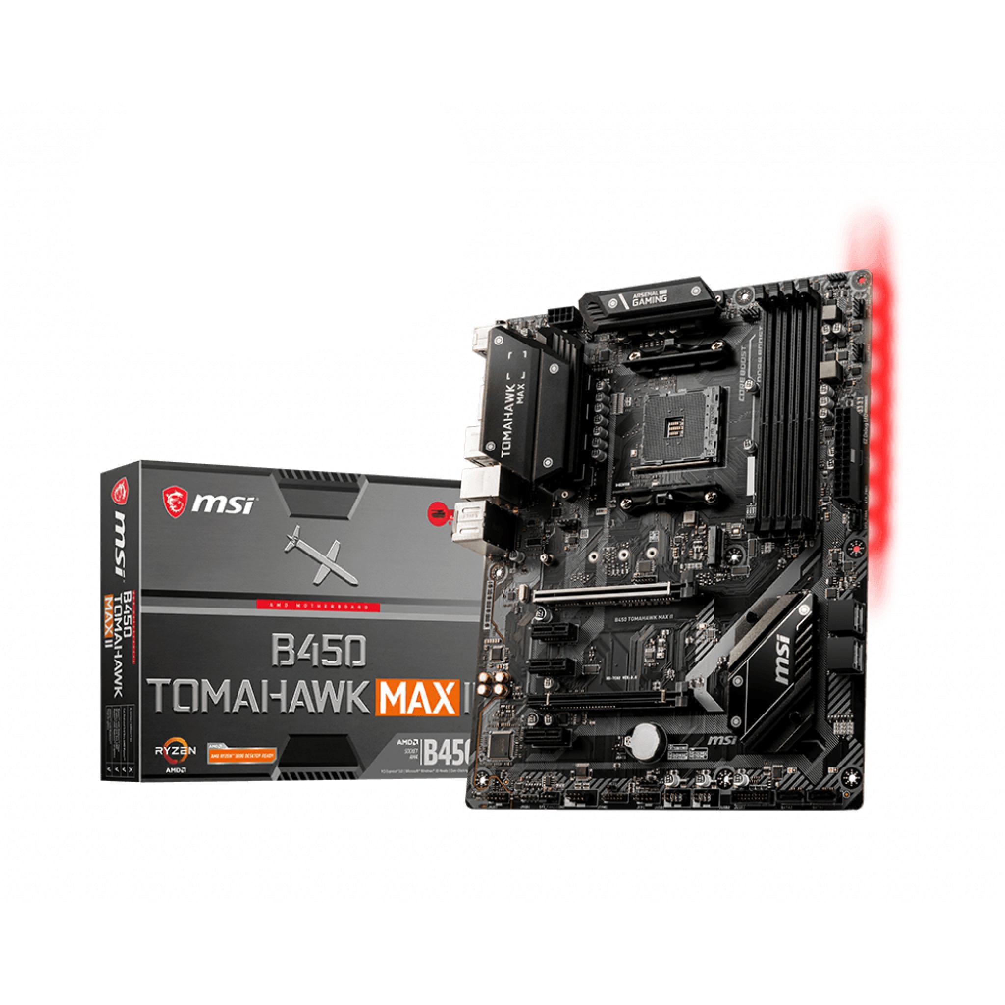 MSI Tomahawk Max II AMD B450 ATX DDR4-SDRAM Motherboard