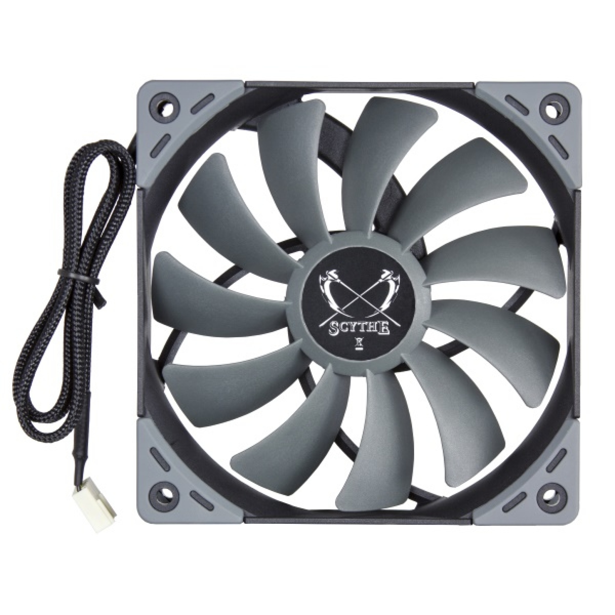 Scythe 120MM Computer Case Fan Black, Grey
