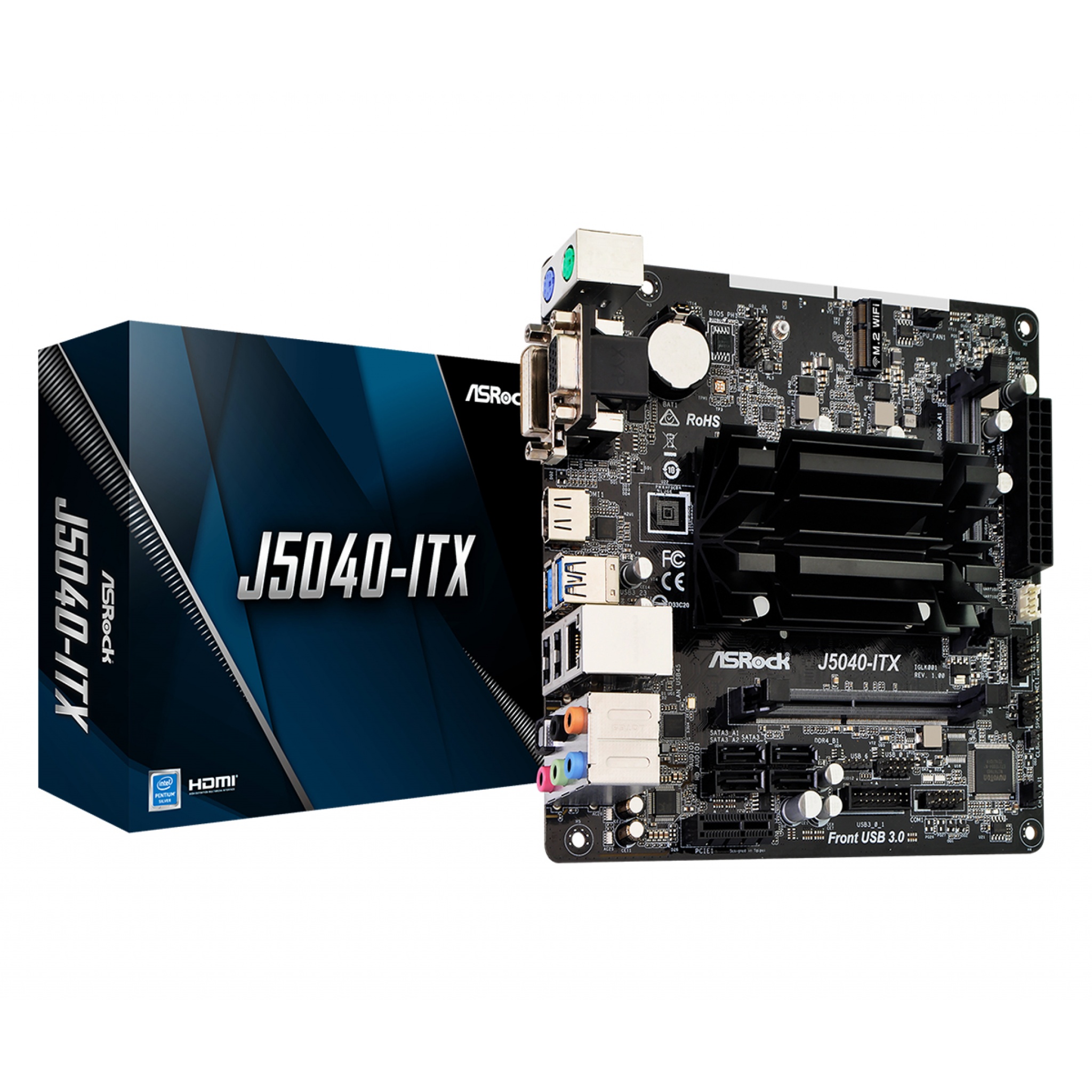 ASRock J5040ITX Mini ITX Motherboard SODIMM DDR4