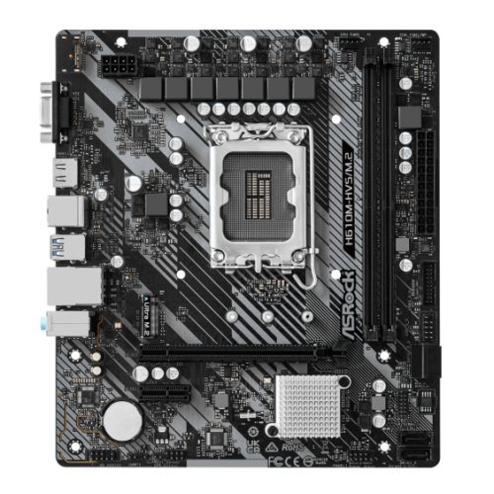 Asrock H610M-HVS/M.2 R2.0 Intel H610 Socket LGA 1700 Micro ATX