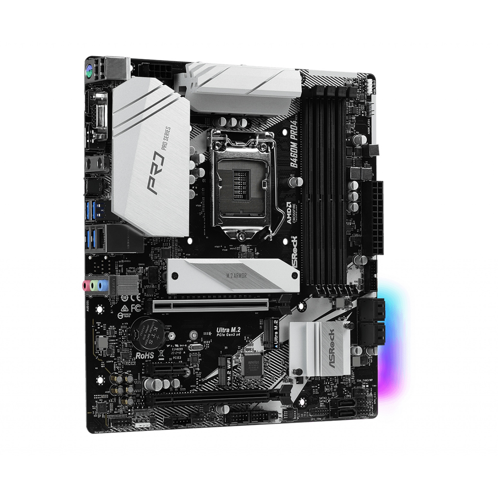 Asrock B460M Pro4 Intel B460 LGA 1200 Micro ATX DDR4 Motherboard