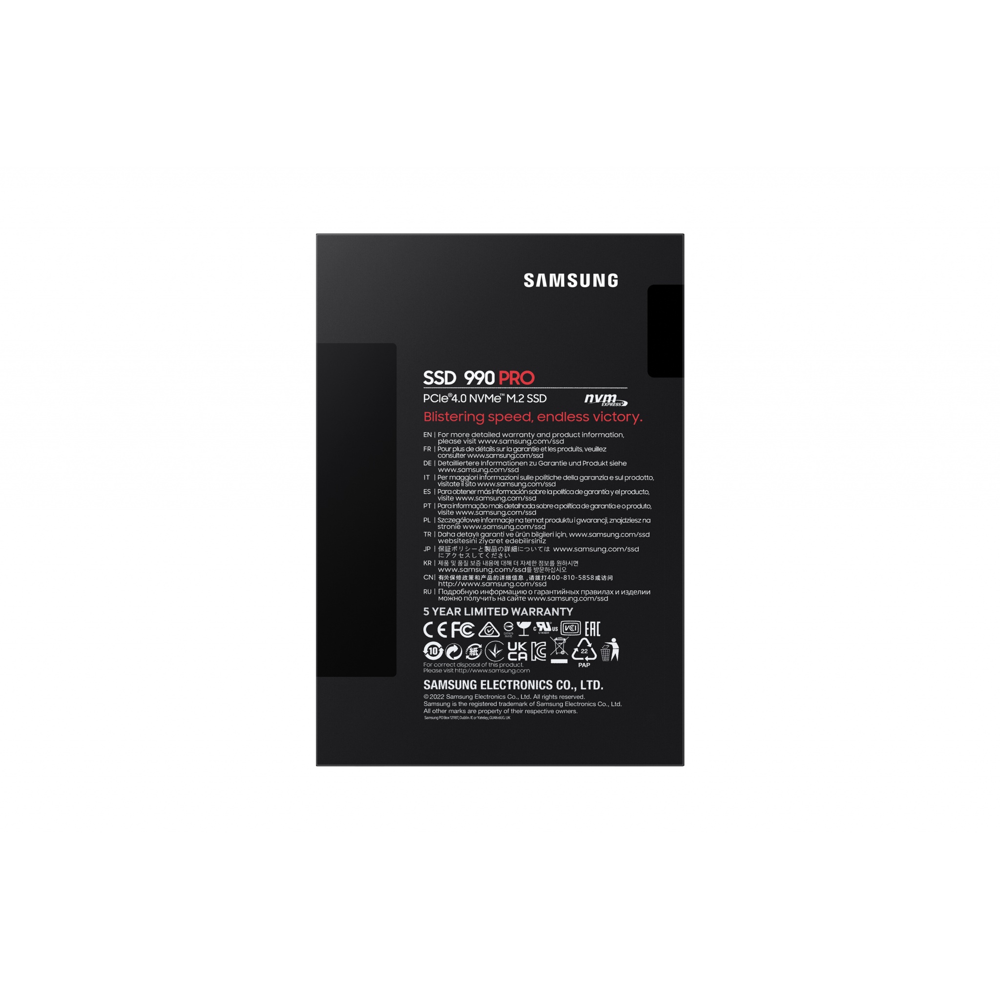 1TB Samsung 990 PRO M.2 PCI Express 4.0 V-NAND MLC NVMe Internal