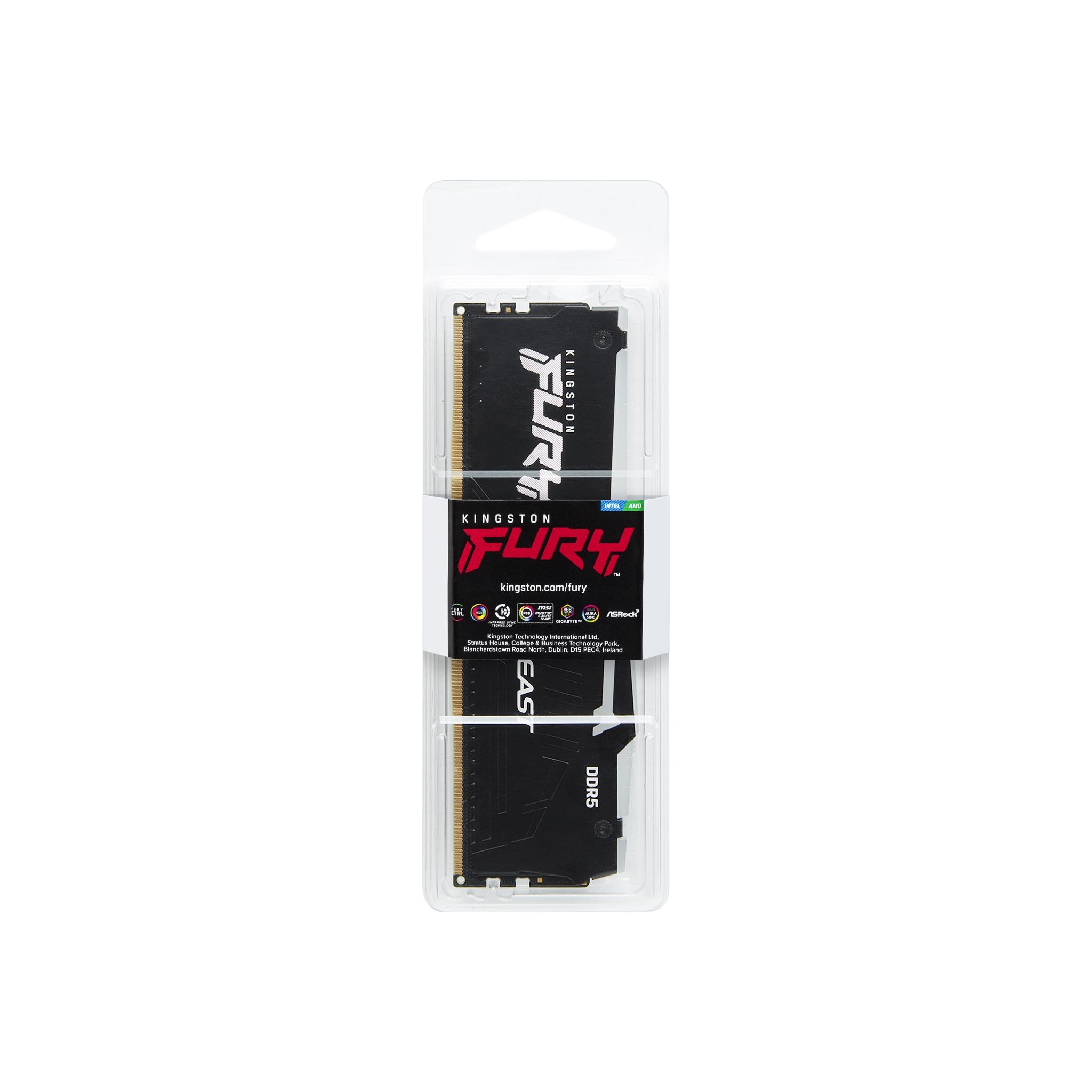 Kingston DDR5 メモリ 32GB 5200mhz CL40 RGB 32GB Kingston Technology FURY Beast RGB DDR5 5200MHz CL40 Memory