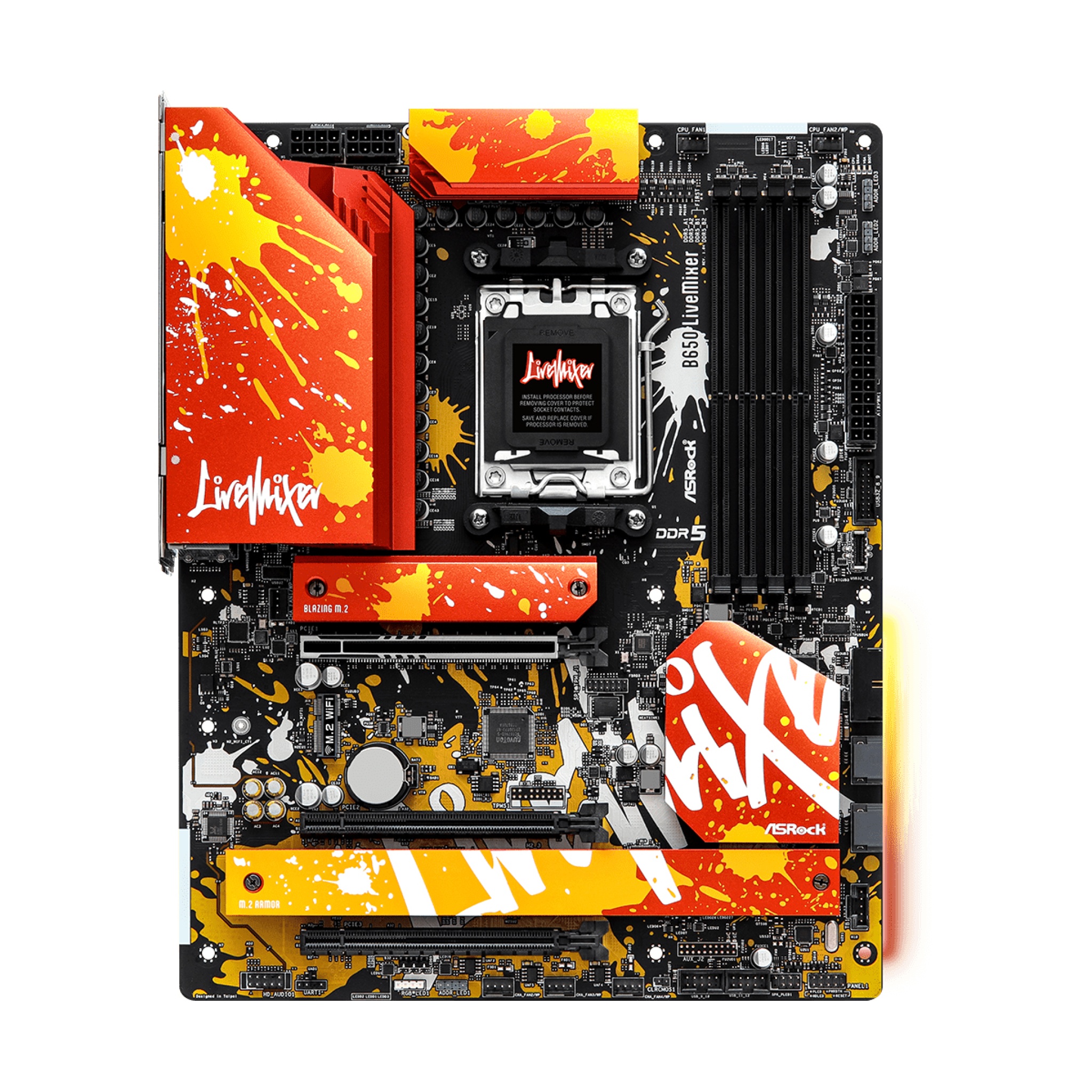 マザーボード ASRock B650 LiveMixer AM5 DDR5 Asrock B650 LiveMixer AMD B650 Socket AM5 ATX DDR5-SDRAM Motherboard