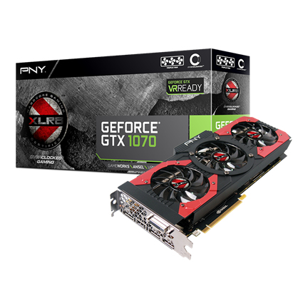 PNY GeForce GTX 1070 XLR8 Gaming OC 8GB GDDR5 Graphics Card