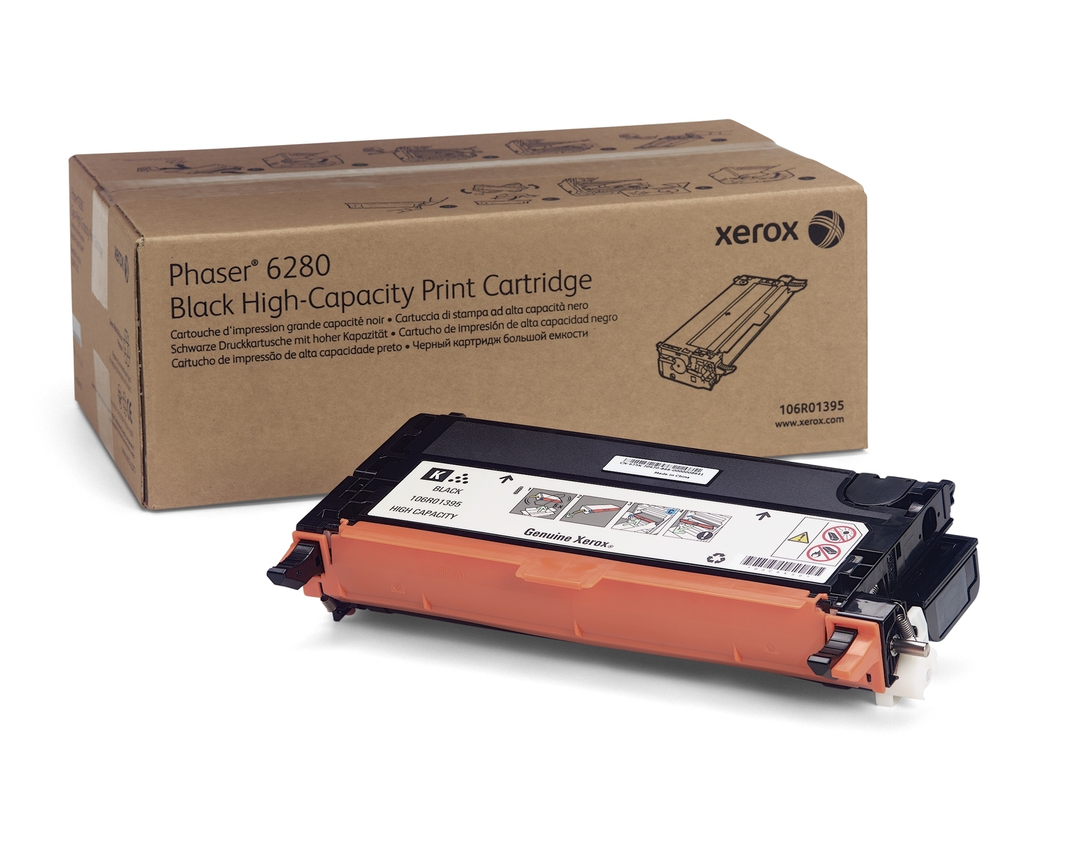 Xerox Phaser 6280 Standard Capacity Yellow Toner Cartridge (2,200 Pages