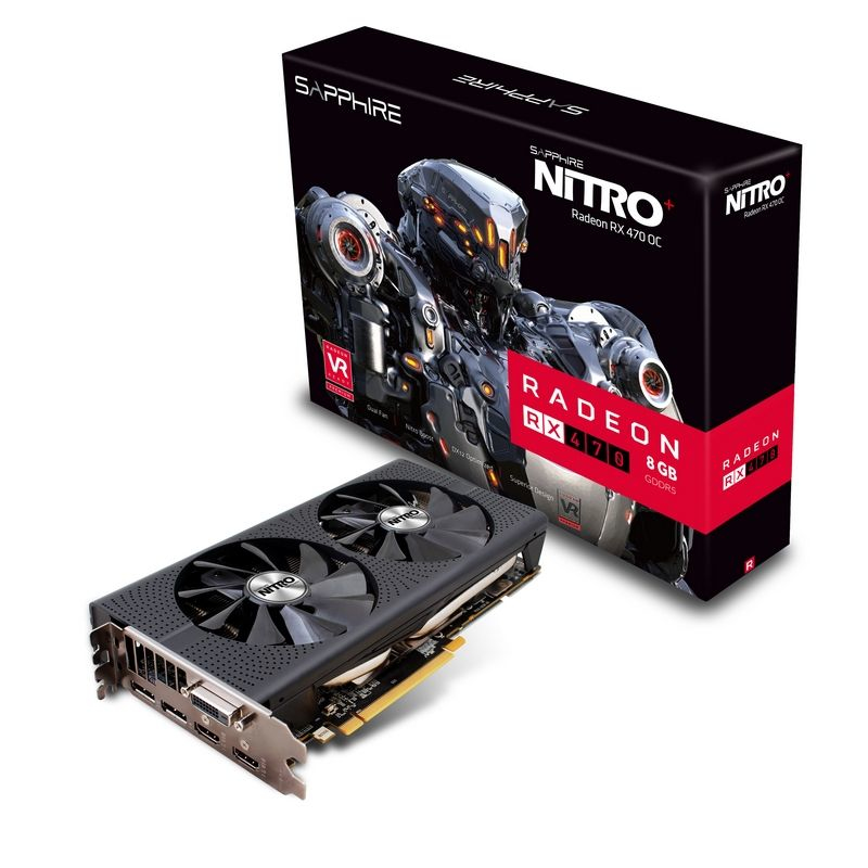 Sapphire Nitro+ AMD RX 470 8G GDDR5 PCI Express Graphics Card