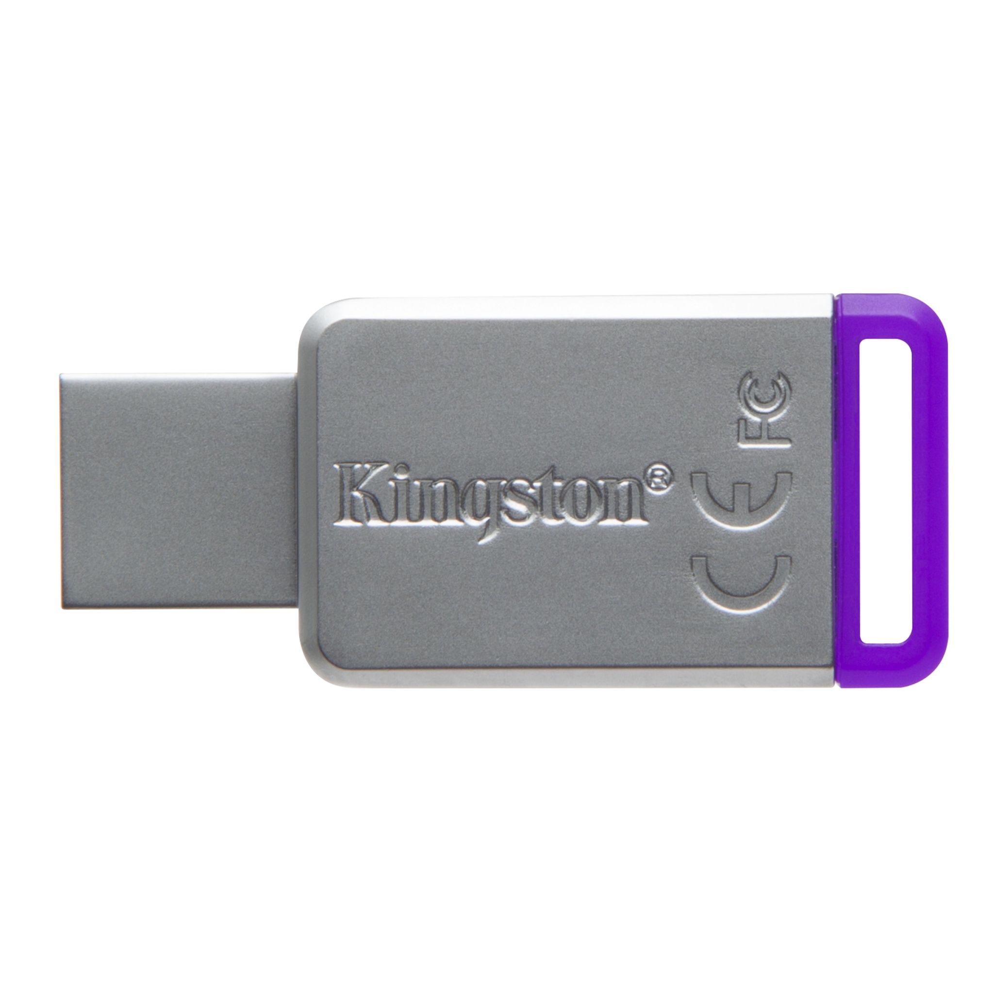 8GB Kingston DataTraveler 50 Flash Drive Purple/Silver