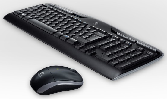 UK Layout Logitech MK330 RF Wireless QWERTY Keyboard Black