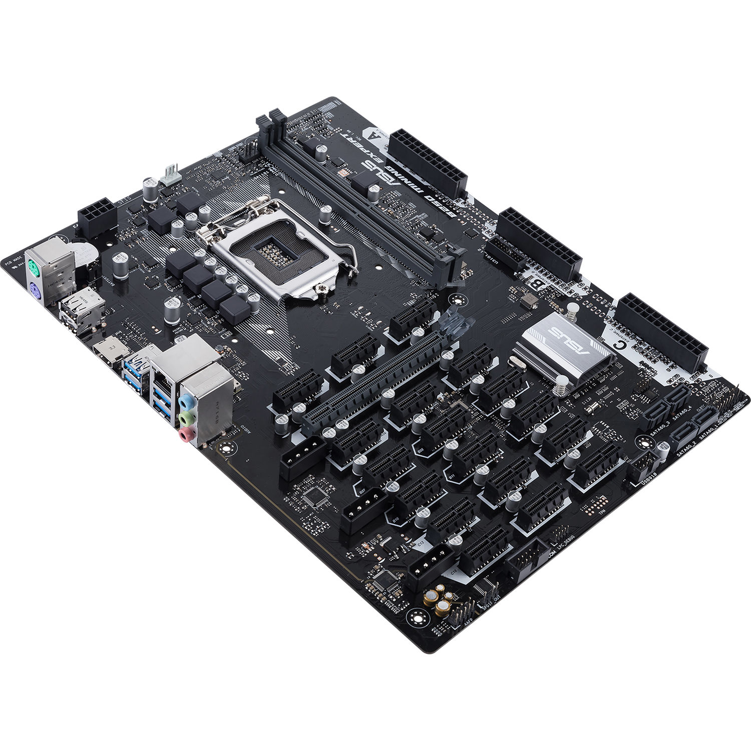 ASUS B250 Mining Expert ATX Motherboard 19 GPU slots for cryptocurrency Hot Sale 