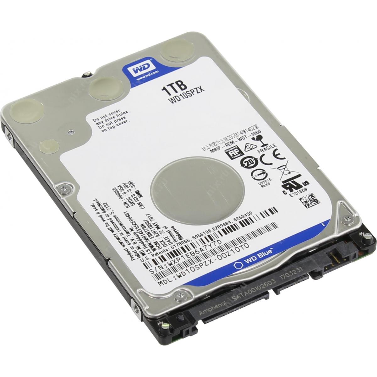 1TB WD Blue 2.5-inch SATA Laptop Hard Drive (5400RPM, 128MB Cache)