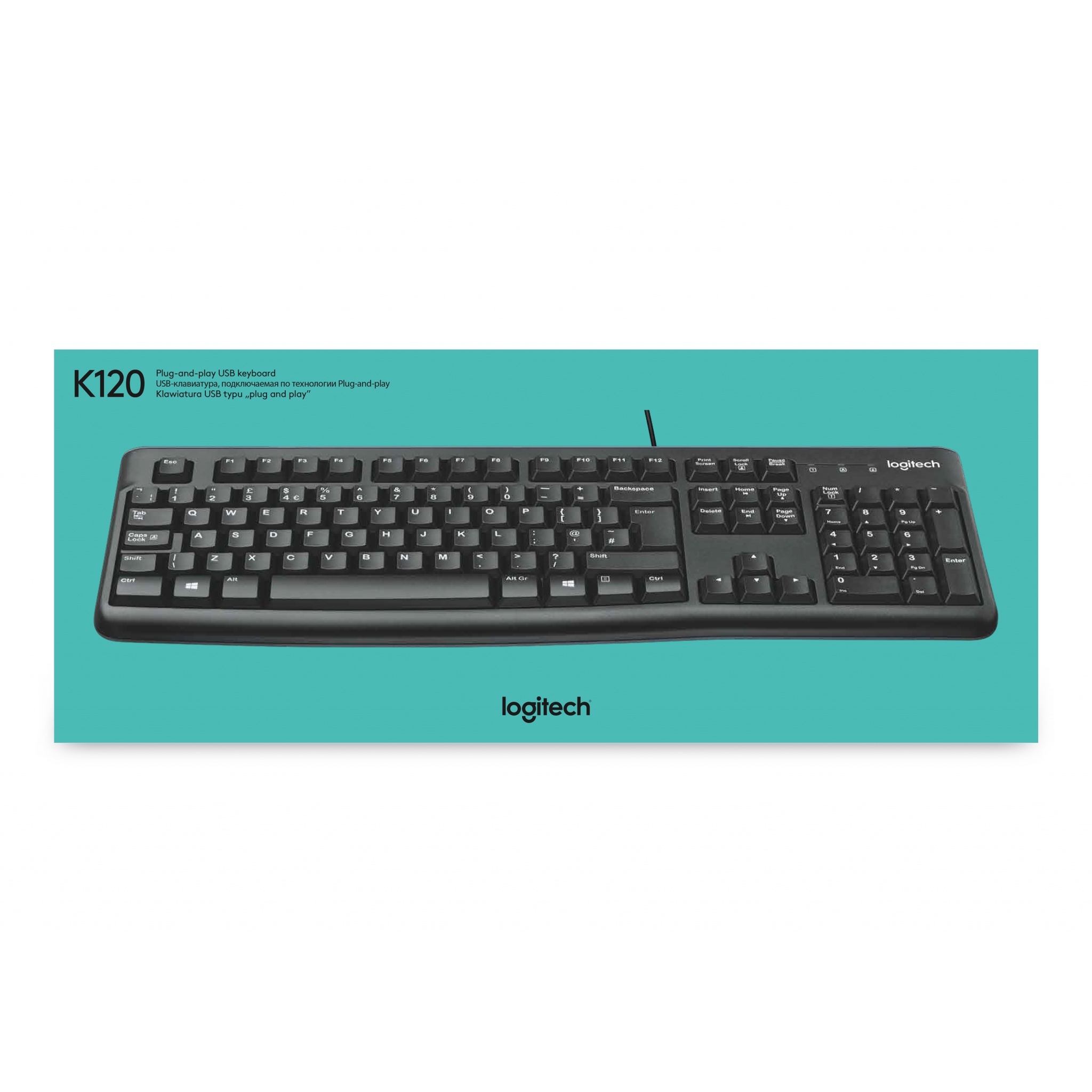 Logitech K120 Keyboard USB French 920-002515 