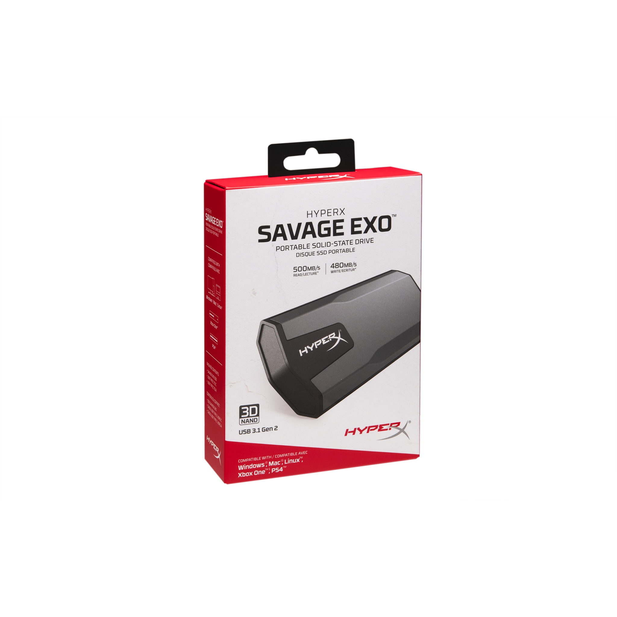 Arthur Conan Doyle sudden auxiliary 480GB Kingston HyperX Savage EXO Portable Solid State Drive Black USB3.1  Interface