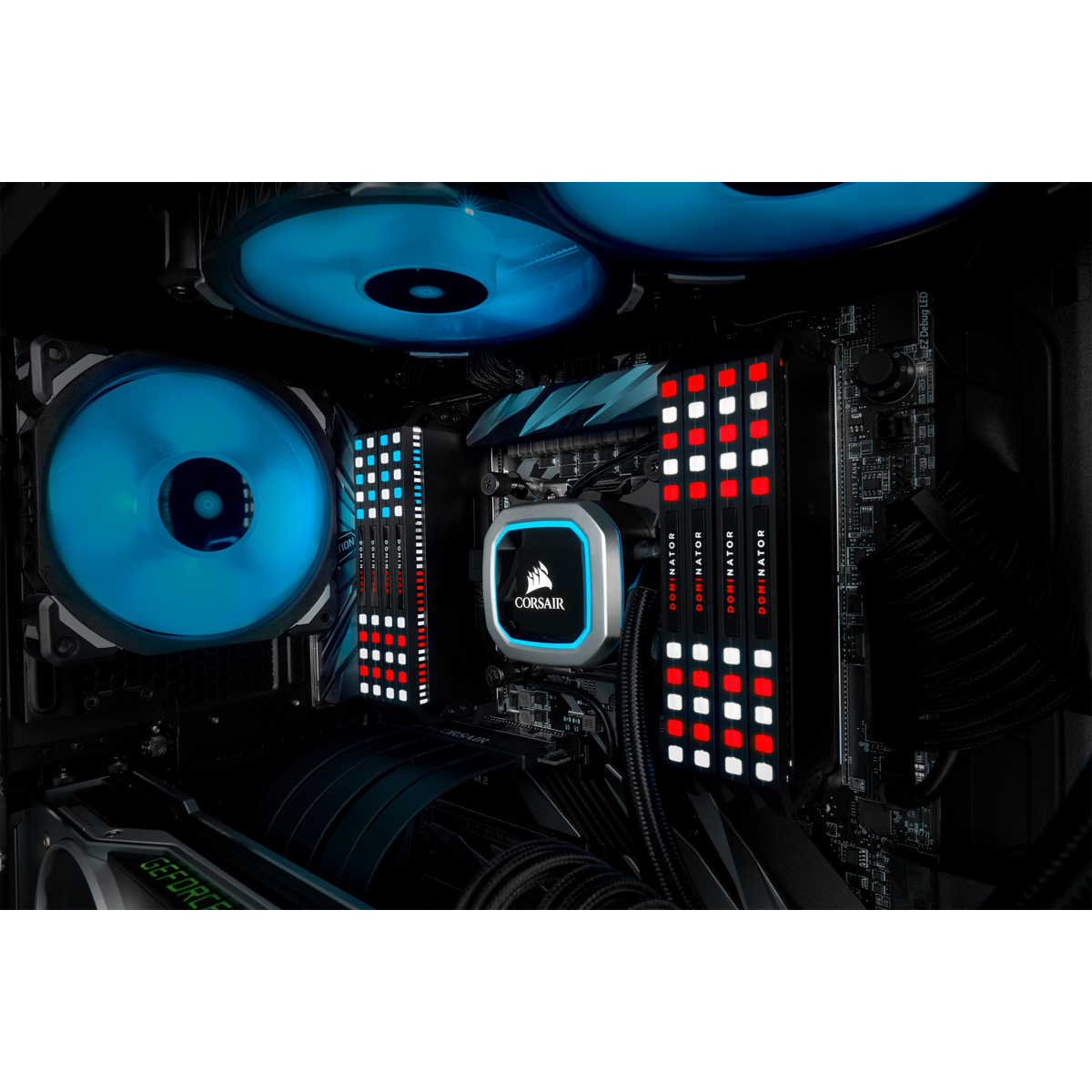 PCパーツ DDR4 128GB(8×16GB) 2400MHz DOMINATOR+fan