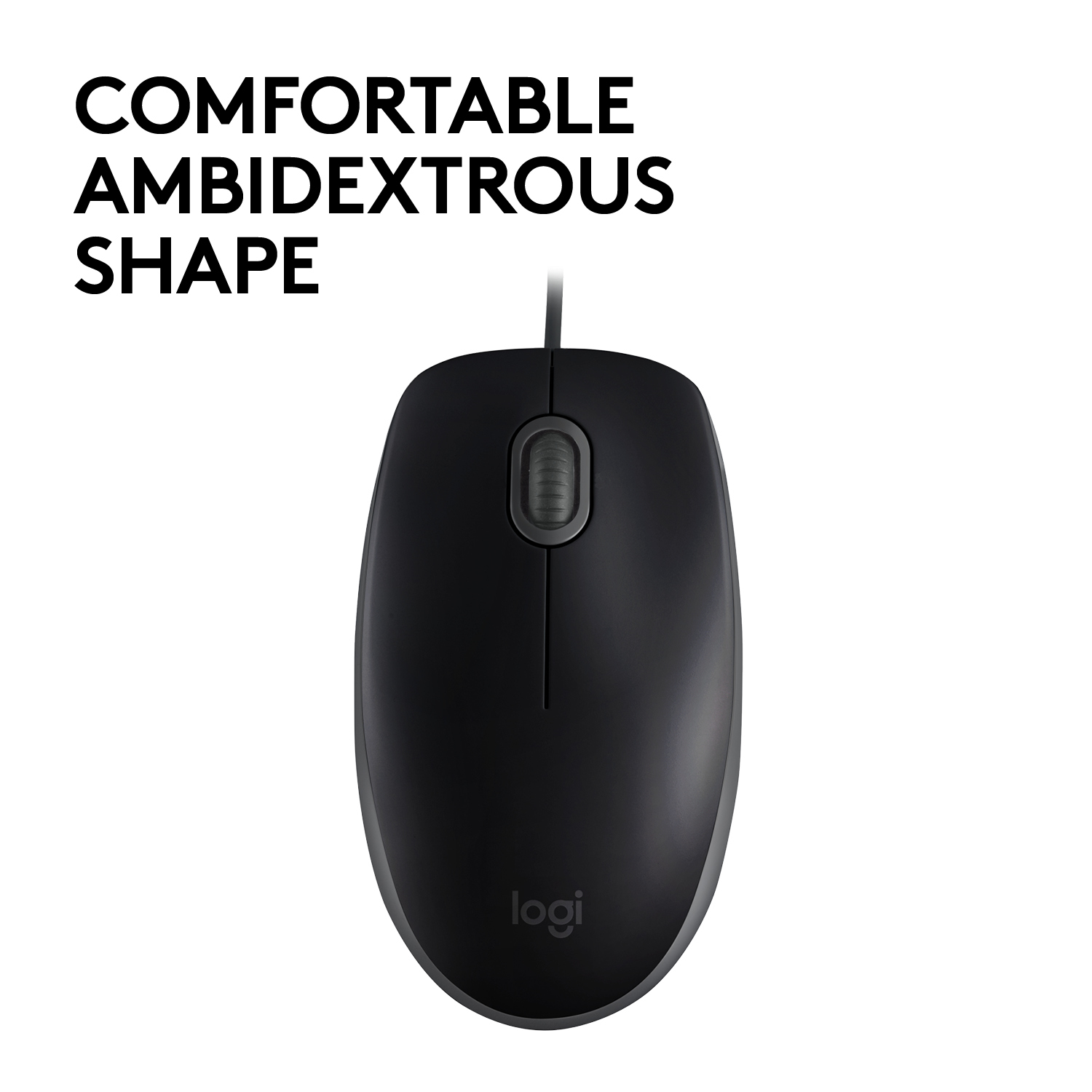 Logitech Silent Wired Mouse - Black