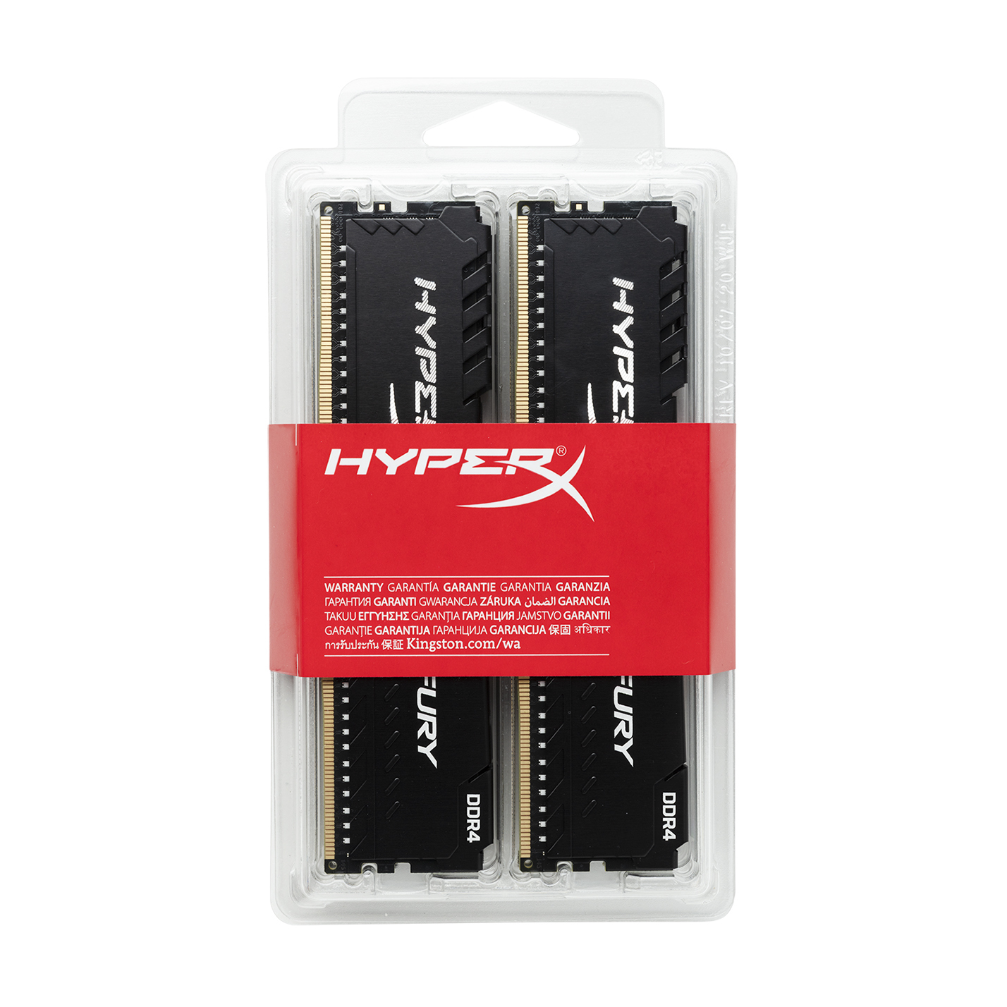 16GB Kingston HyperX Fury DDR4 2400MHz PC4-19200 CL15 Quad Channel