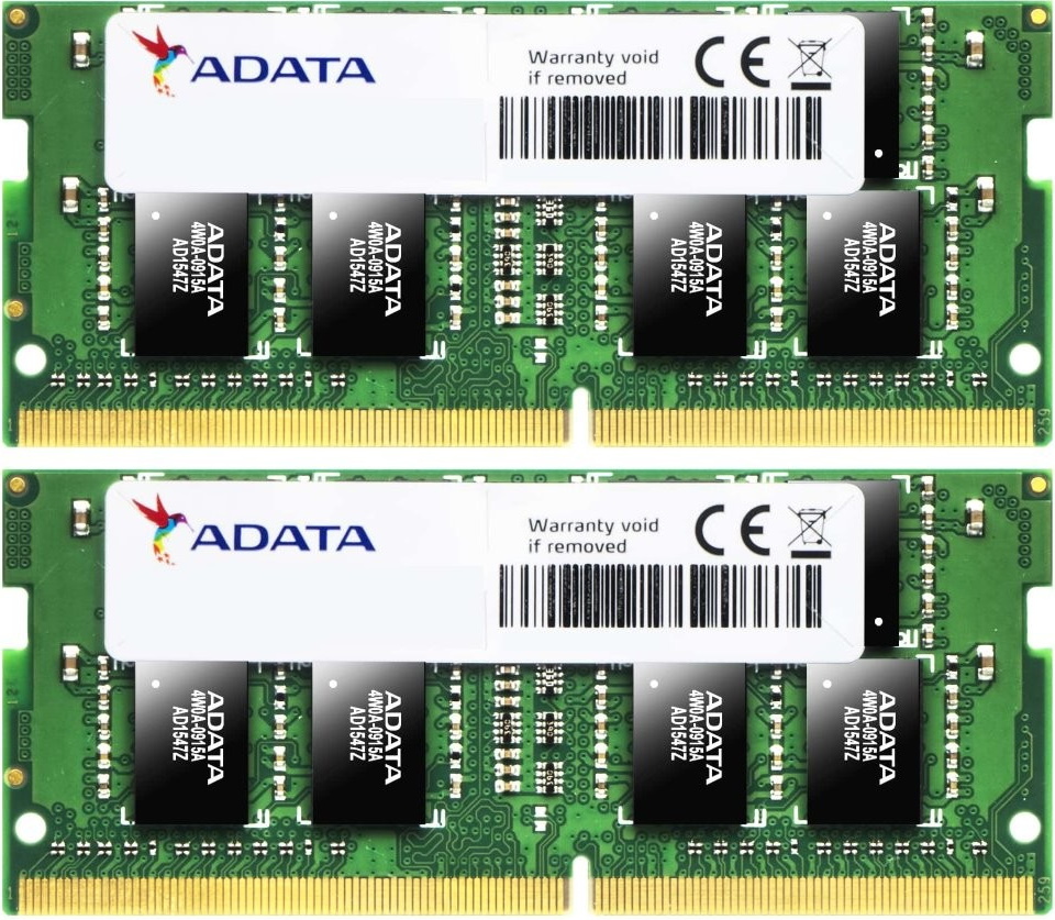 32GB AData DDR4 2666MHz CL19 SO-DIMM Laptop Memory Upgrade Kit (2x