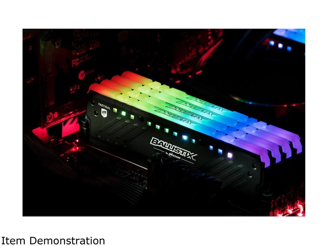 32GB Crucial Ballistix Tactical Tracer DDR4 RGB 3200MHz CL16 Quad