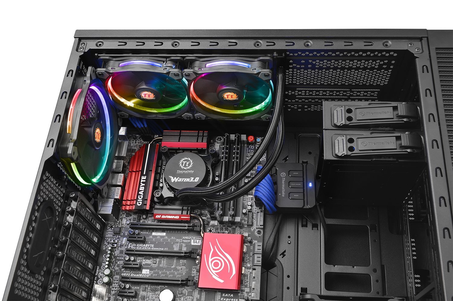 Thermaltake Water Riing 240 RGB 120mm Dual Fan Liquid CPU Cooler